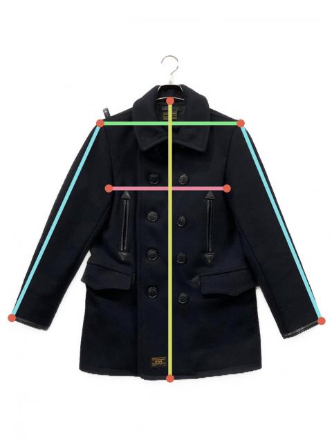 中古・古着通販】WTAPS (ダブルタップス) Pコート ネイビー サイズ