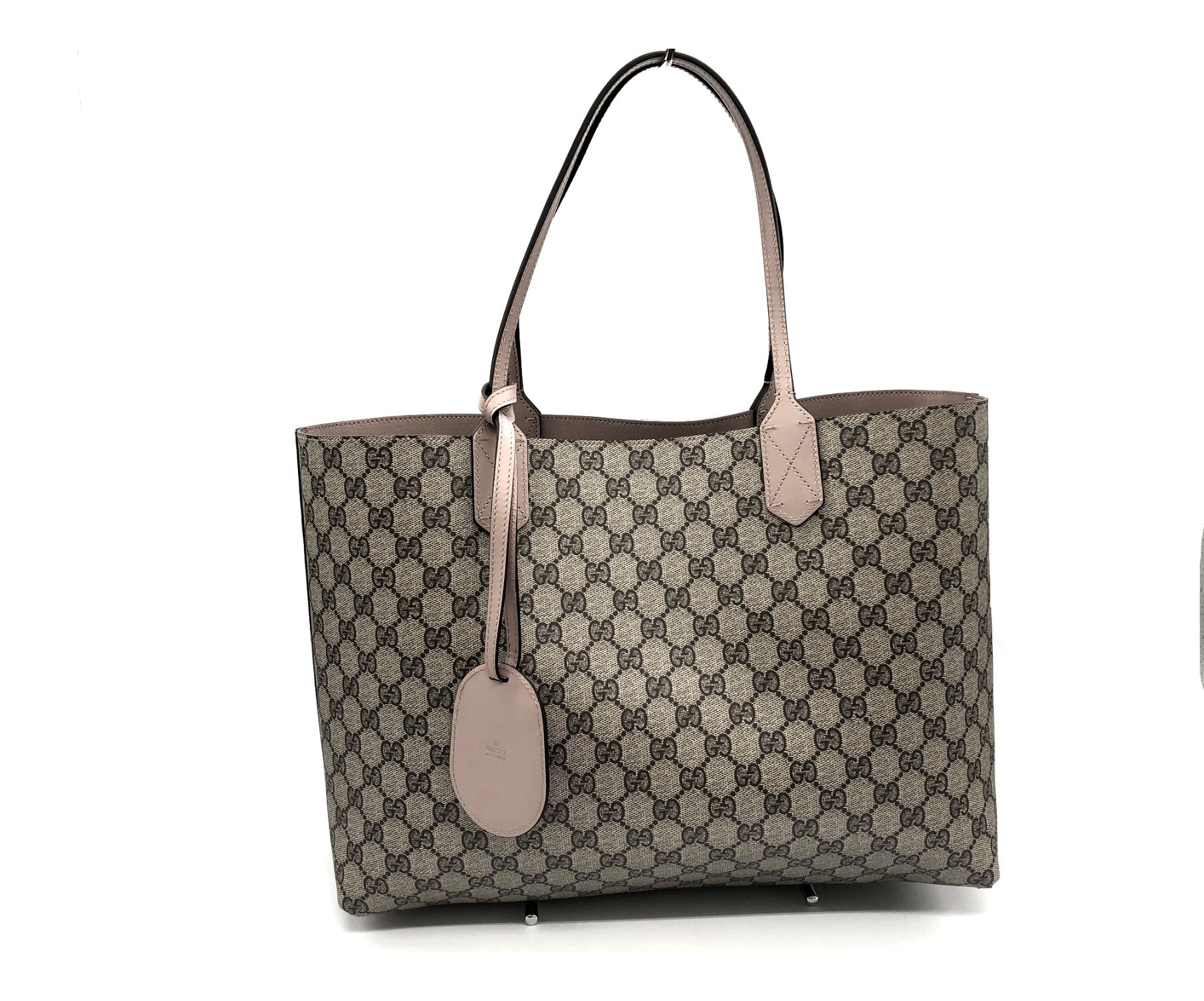 中古・古着通販】GUCCI (グッチ) リバーシブルトートバッグ ピンク 