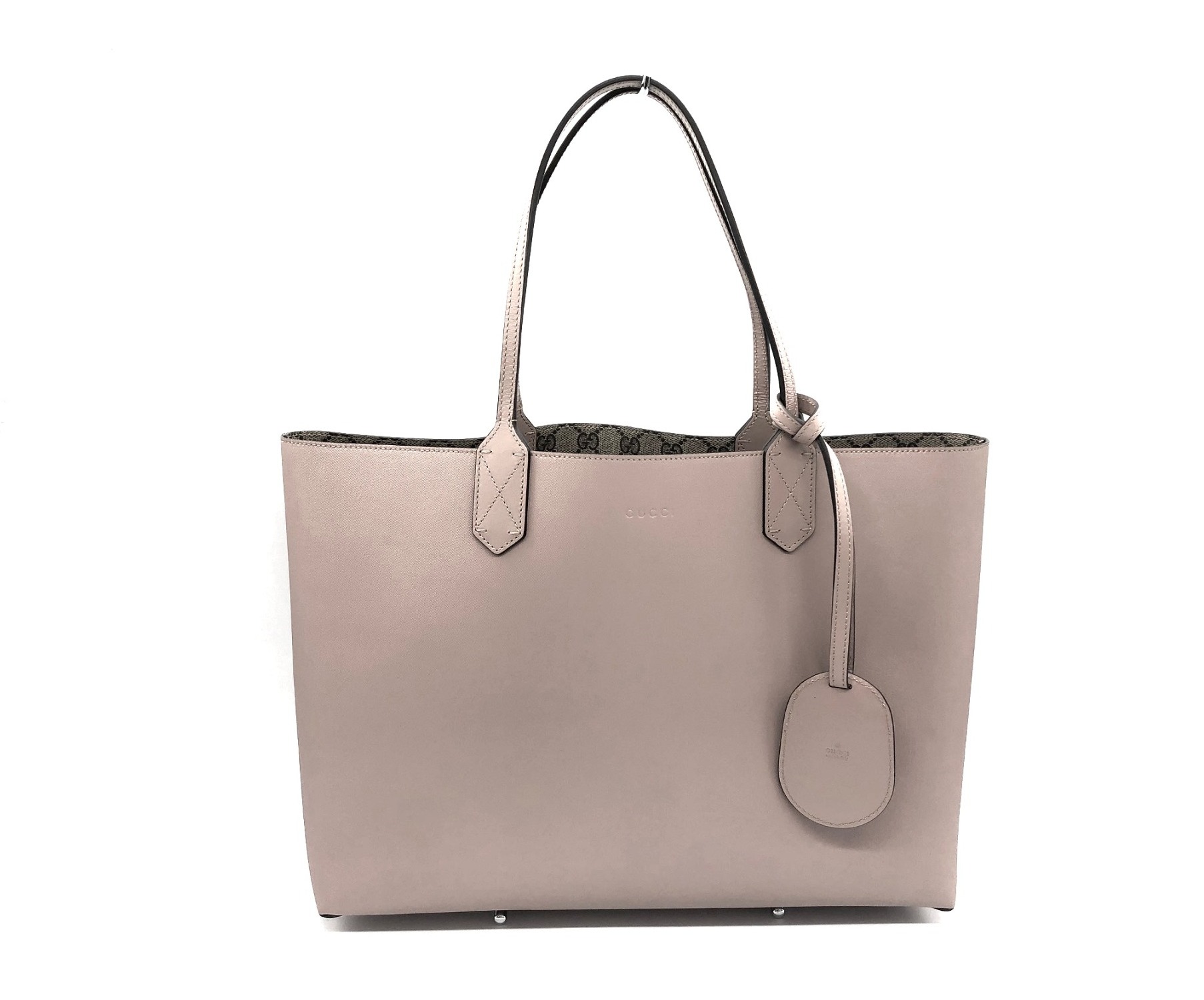 中古・古着通販】GUCCI (グッチ) リバーシブルトートバッグ ピンク