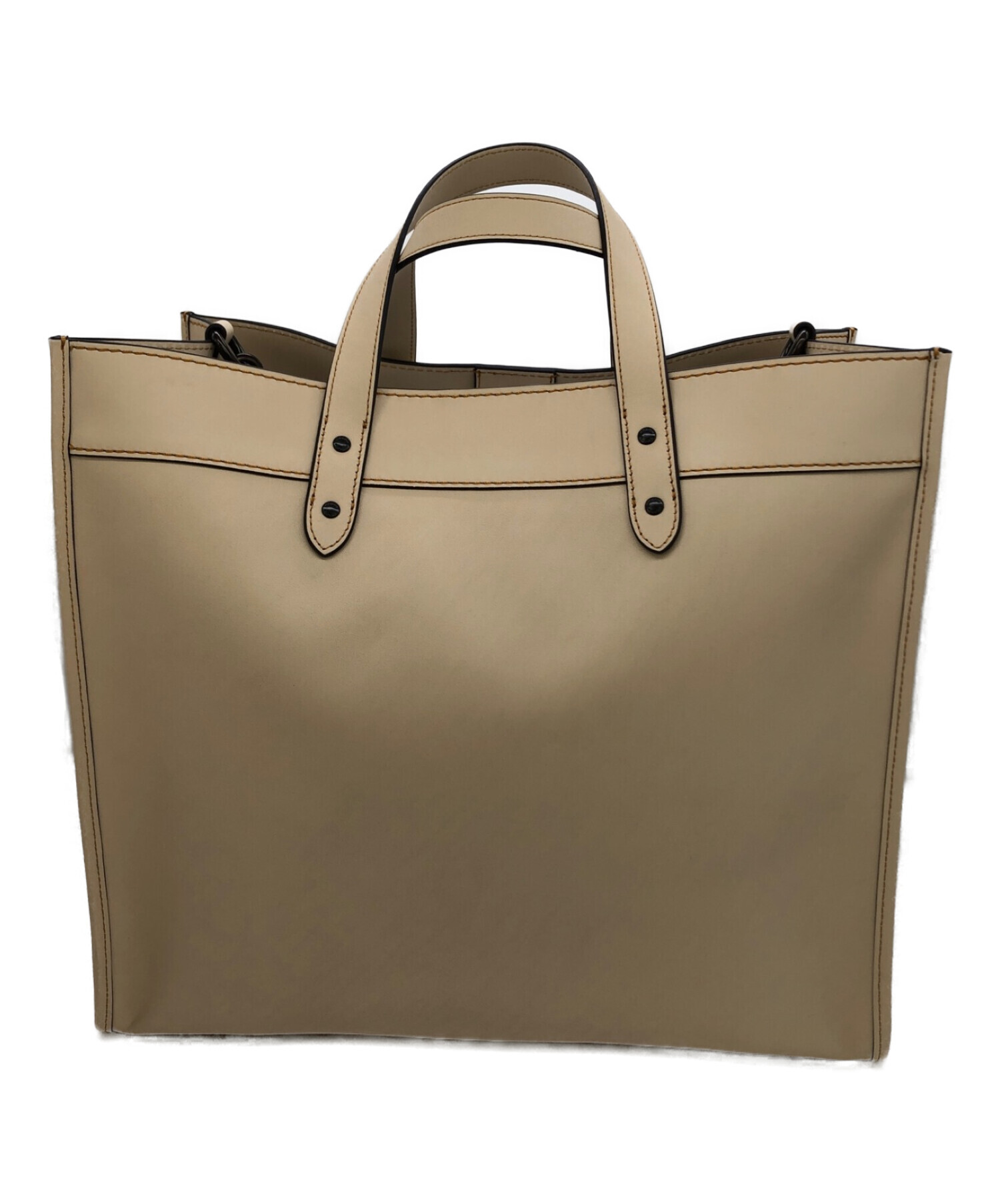 中古・古着通販】COACH (コーチ) フィールドトートバッグ ベージュ