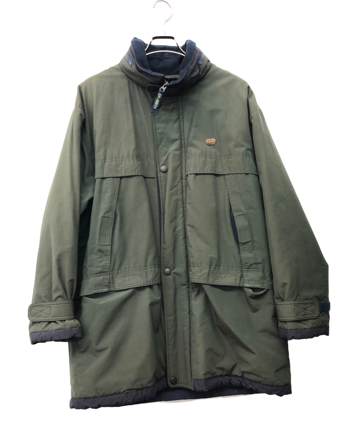 中古・古着通販】LACOSTE (ラコステ) ナイロンコート グリーン 