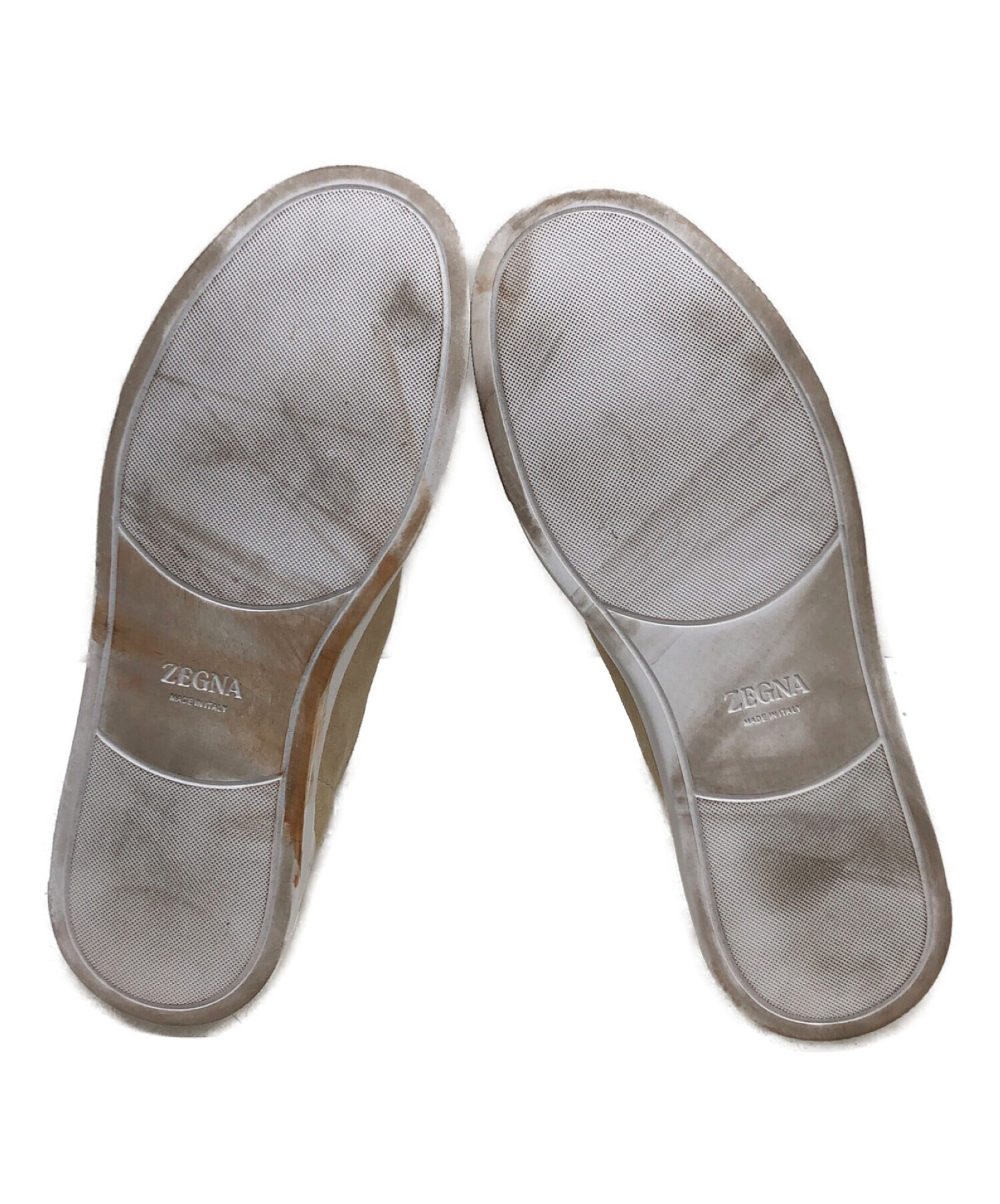 中古・古着通販】ZEGNA (ゼニア) スウェードスニーカー ベージュ