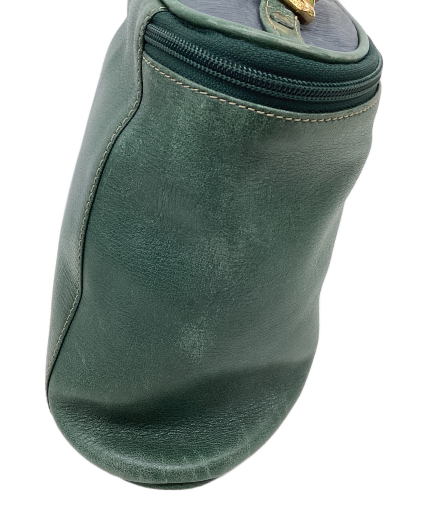 中古・古着通販】LOEWE (ロエベ) バニティバッグ グリーン｜ブランド