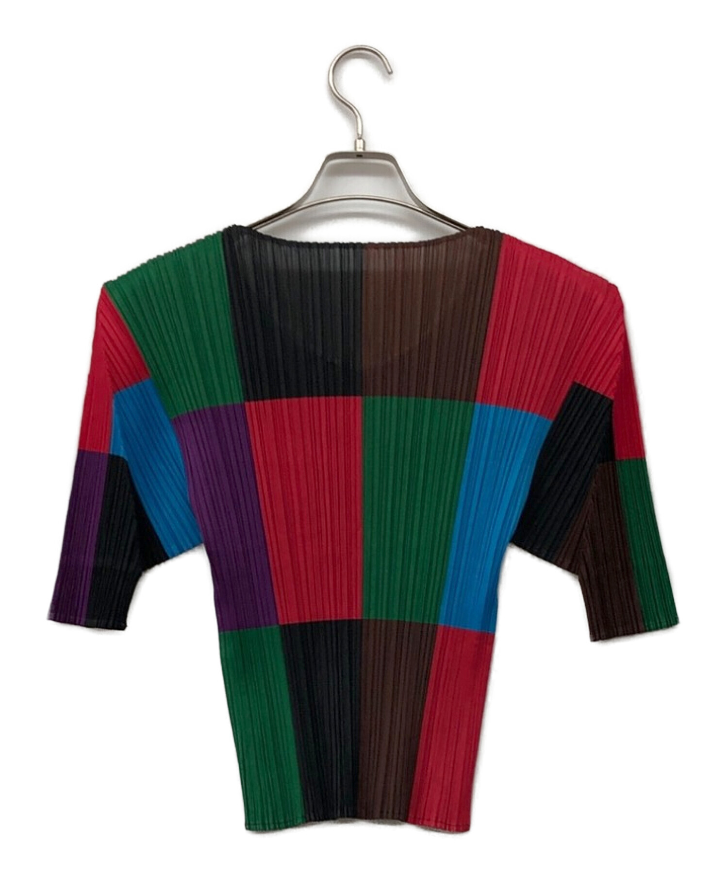 PLEATS PLEASE プリーツプリーズ マルチカラー 半袖 カットソー 中古