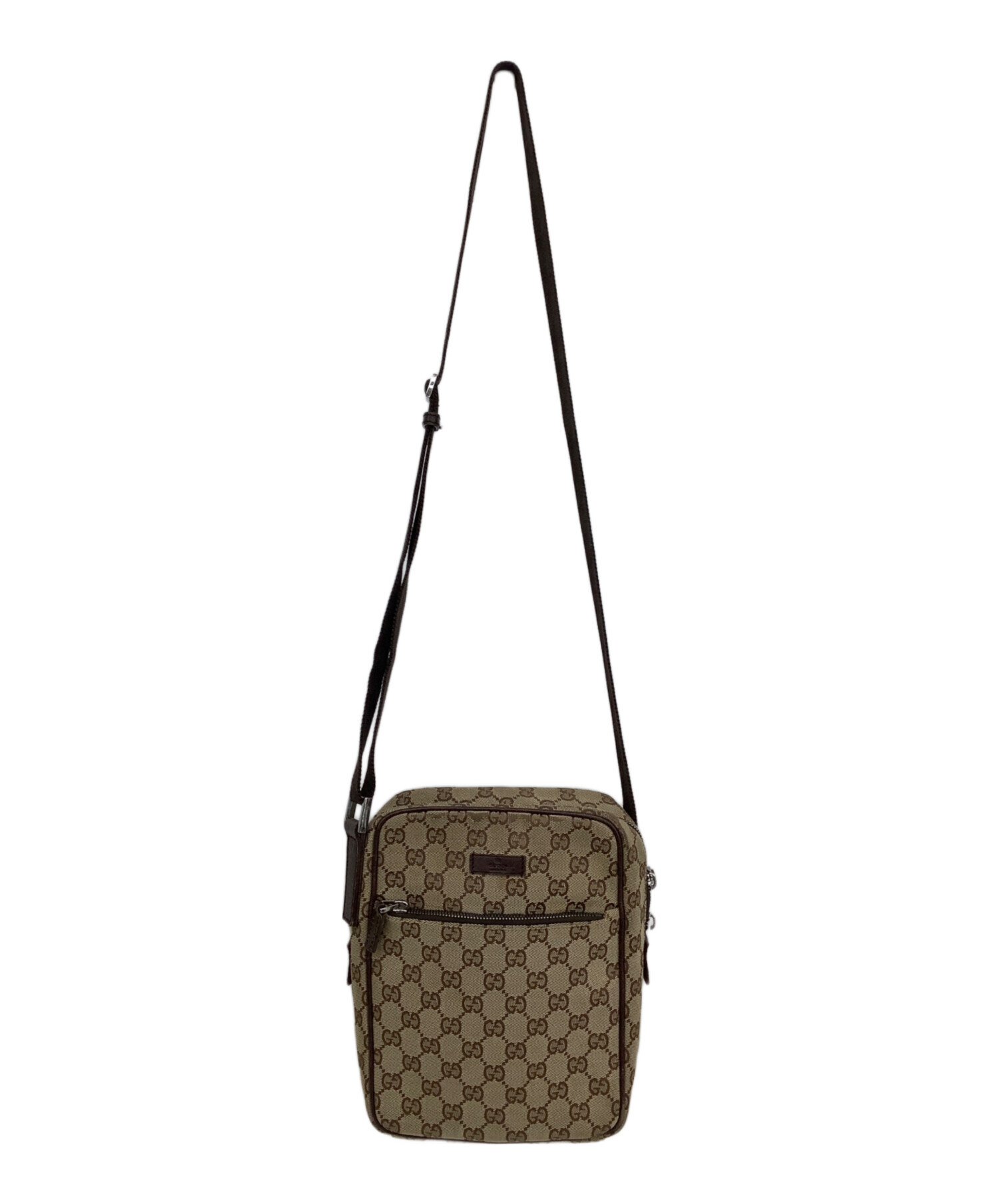 中古・古着通販】GUCCI (グッチ) キャンバスショルダーバッグ 03136