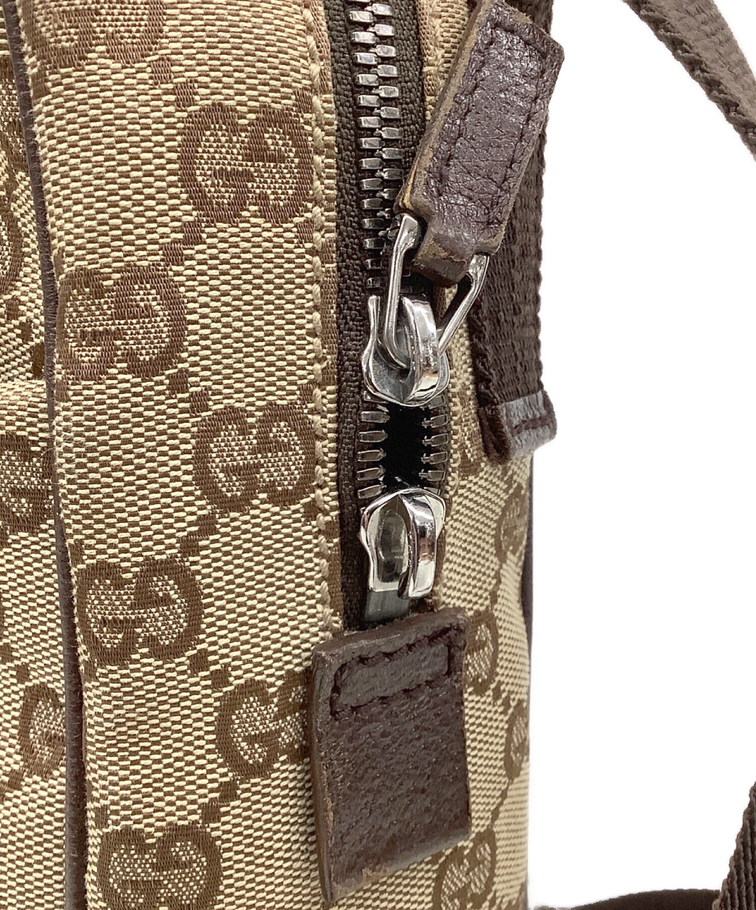 中古・古着通販】GUCCI (グッチ) キャンバスショルダーバッグ 03136