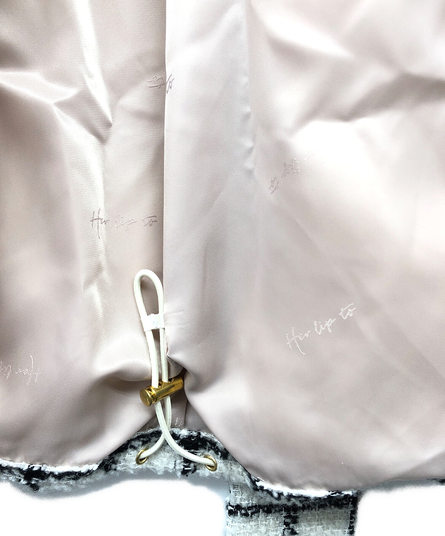 中古・古着通販】HER LIP TO (ハーリップトゥ) Loop Yarn Tweed Belted