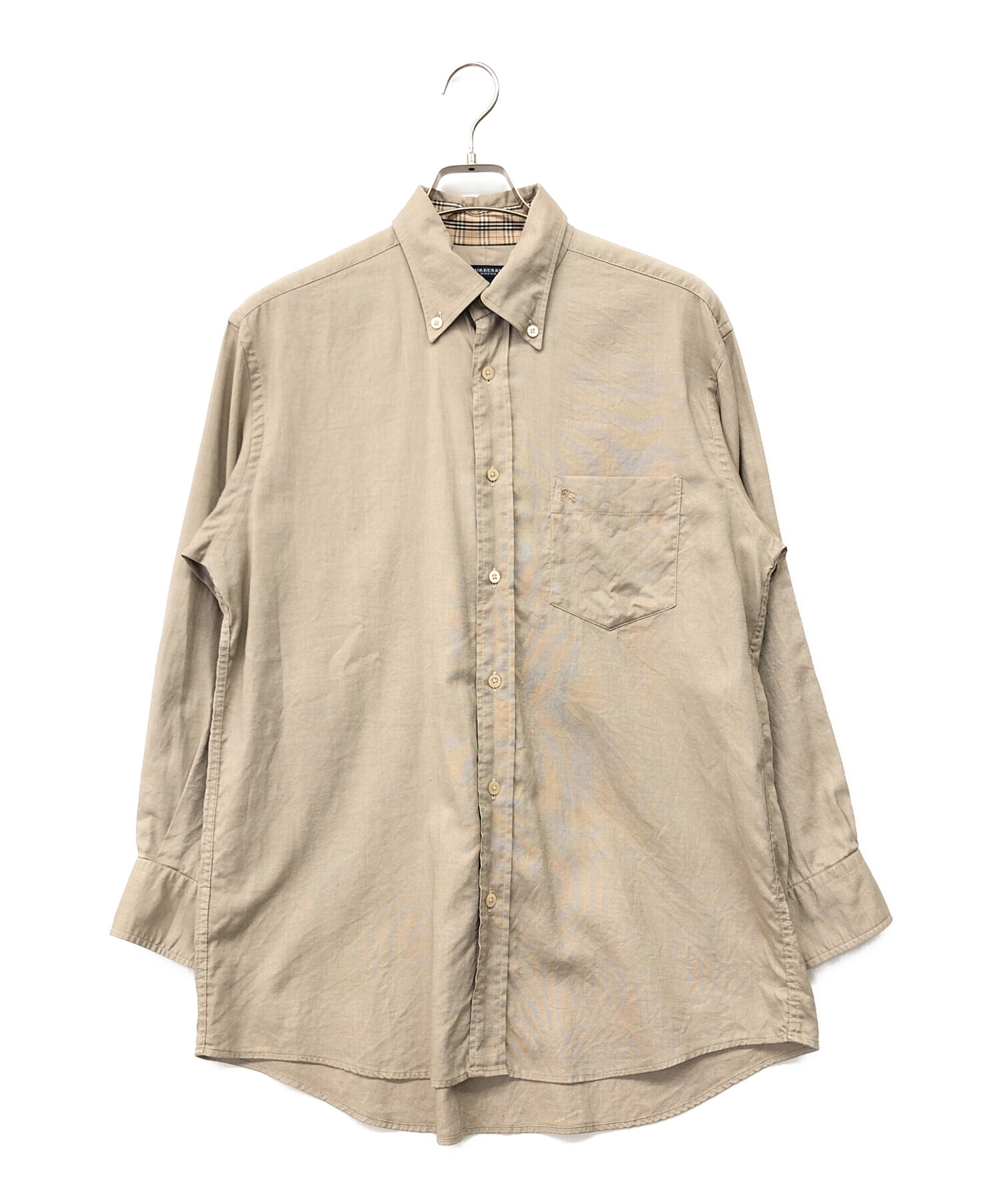 中古・古着通販】BURBERRY (バーバリー) ボタンダウンシャツ ベージュ 
