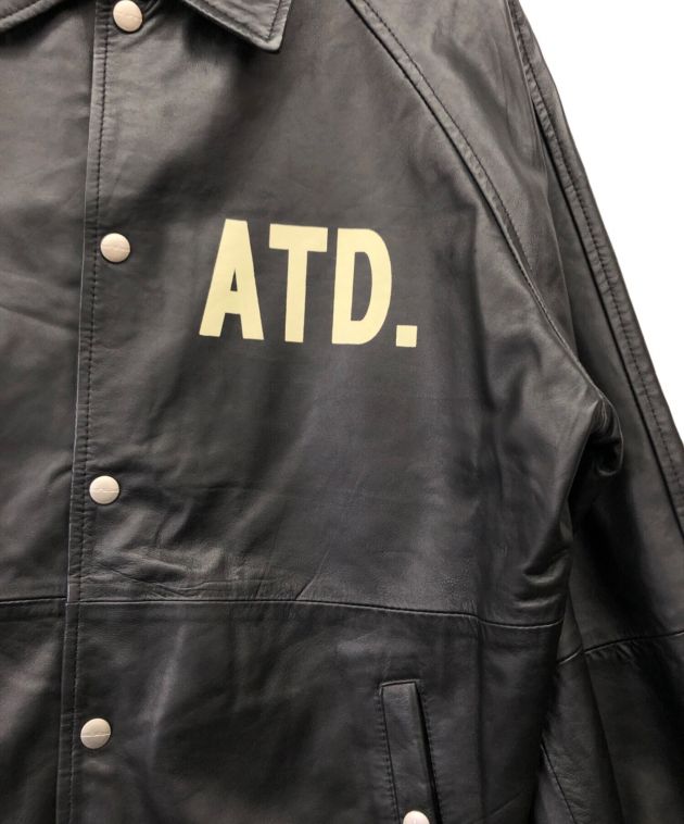 【タグ付き極美品】アットダーティー レザーコーチジャケット タグ付き極美品】アットダーティー レザーコーチジャケット