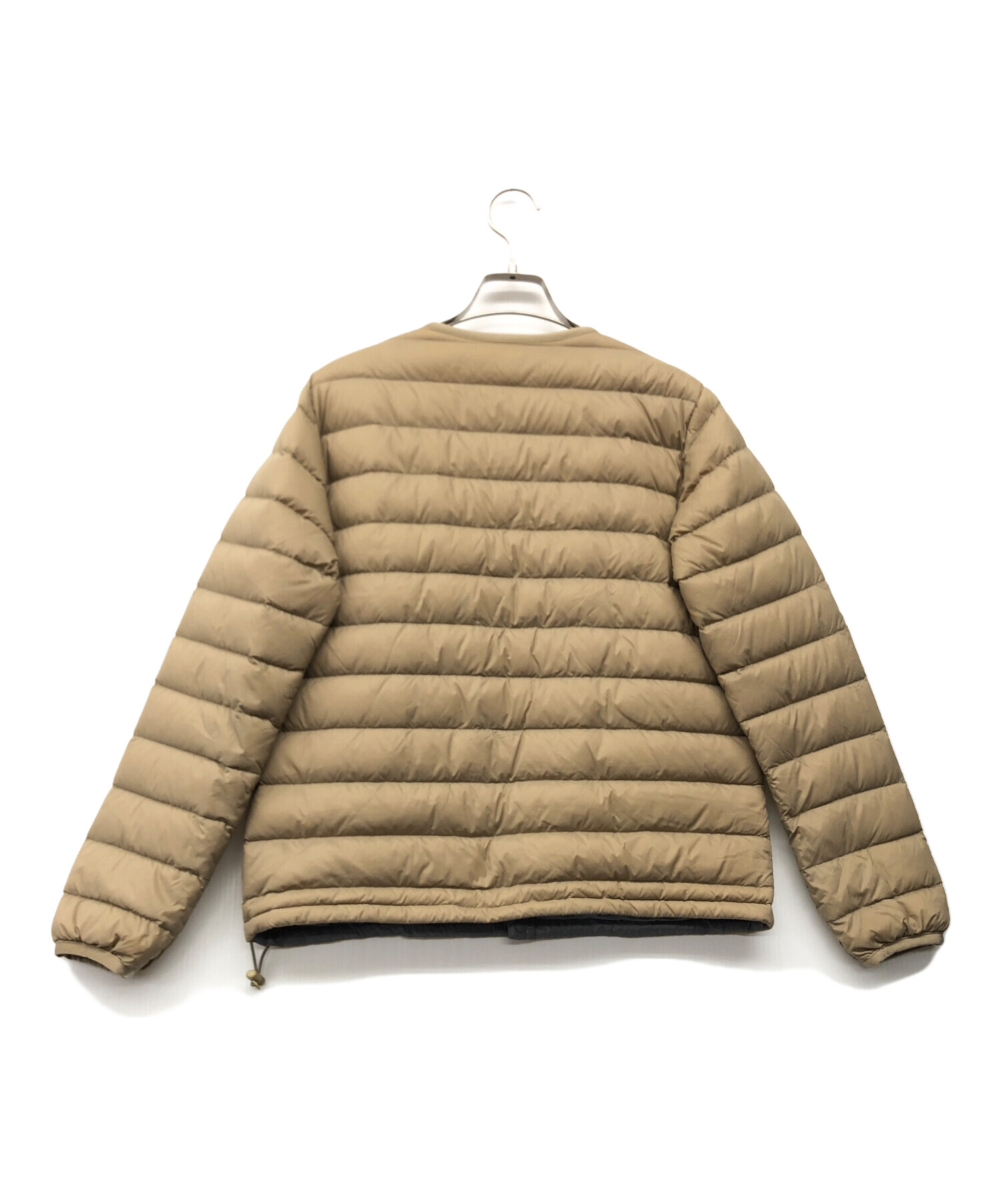 ダントン　ベージュ　ダウンジャケット Ray BEAMS（レイ ビームス）DANTON / FAKE FUR HOODED DOWN