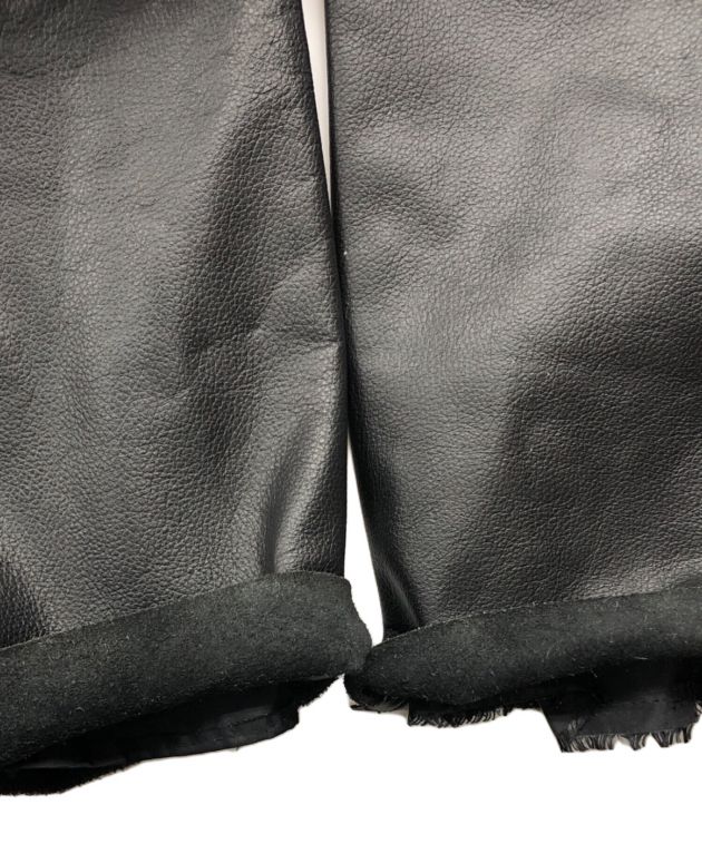 中古・古着通販】FREEDOM (フリーダム) レザーパンツ ブラック サイズ