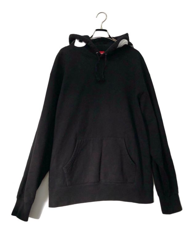 Supreme ブラック フード付きパーカー　フードロゴ Supreme ブラック フード付きパーカー