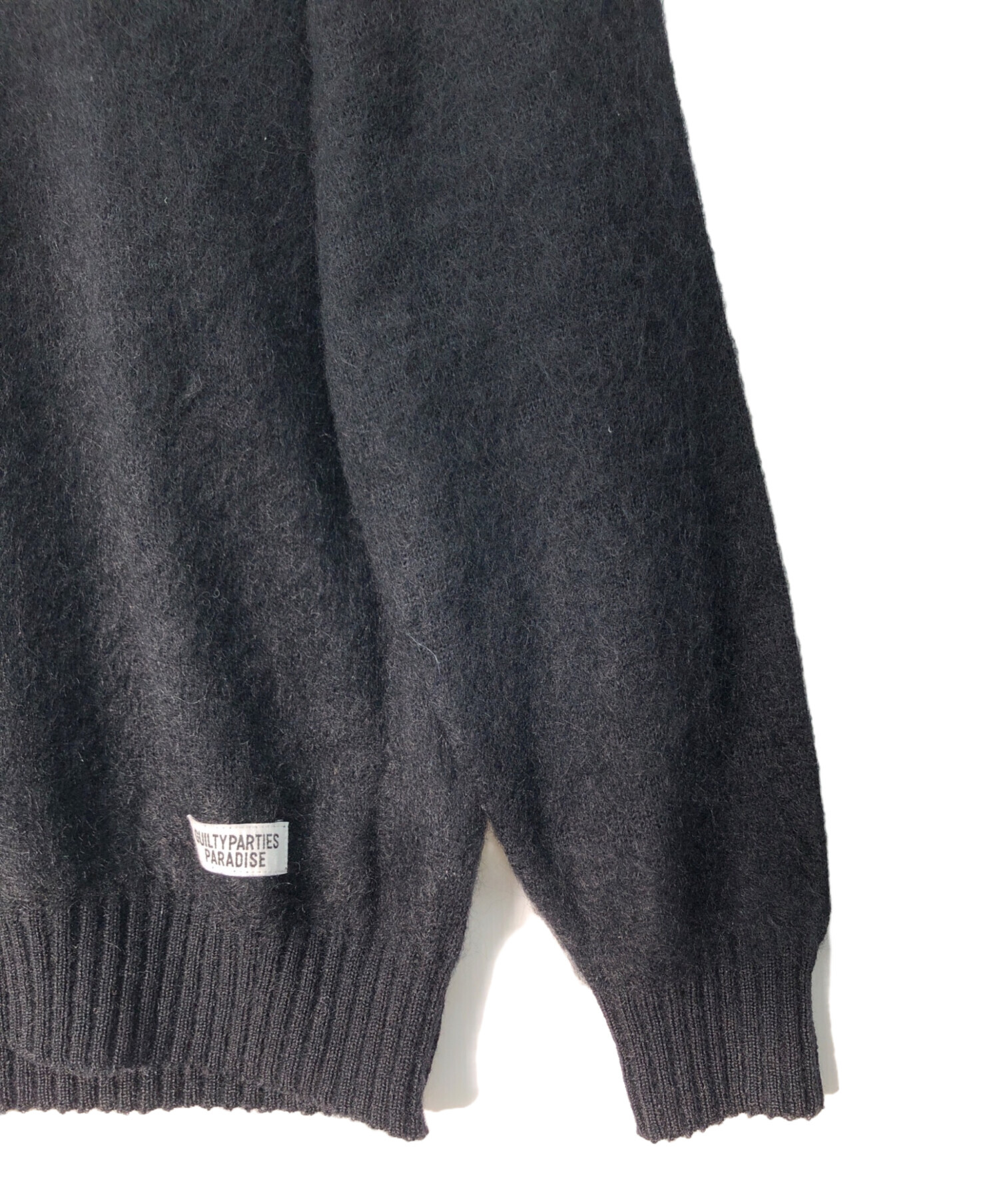 WACKO MARIA モヘア ニット ブラック 未使用 中古・古着通販】WACKO MARIA (ワコマリア) モヘアニット ブラック