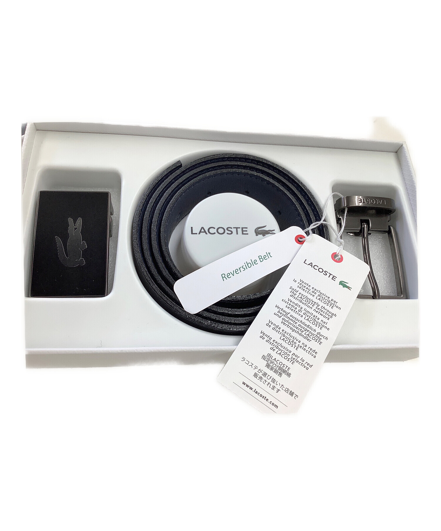 中古・古着通販】LACOSTE (ラコステ) ベルト ネイビー 未使用品 