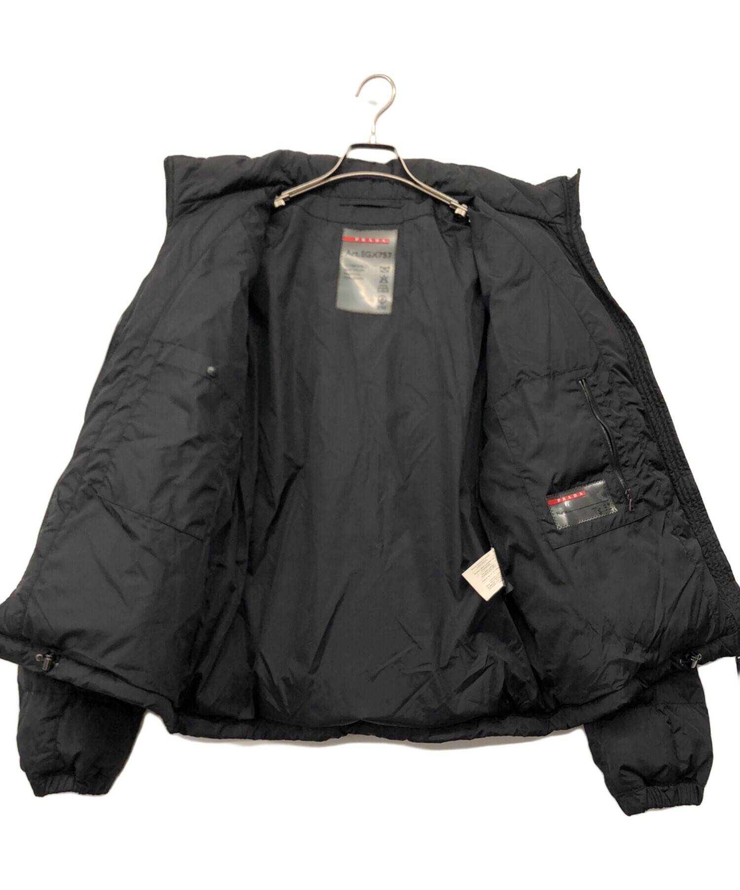 中古・古着通販】PRADA (プラダ) ダウンジャケット ブラック サイズ