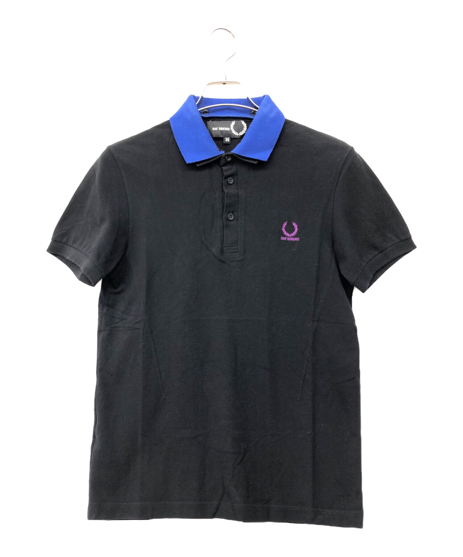 中古・古着通販】RAF SIMONS (ラフシモンズ) ポロシャツ ブラック 