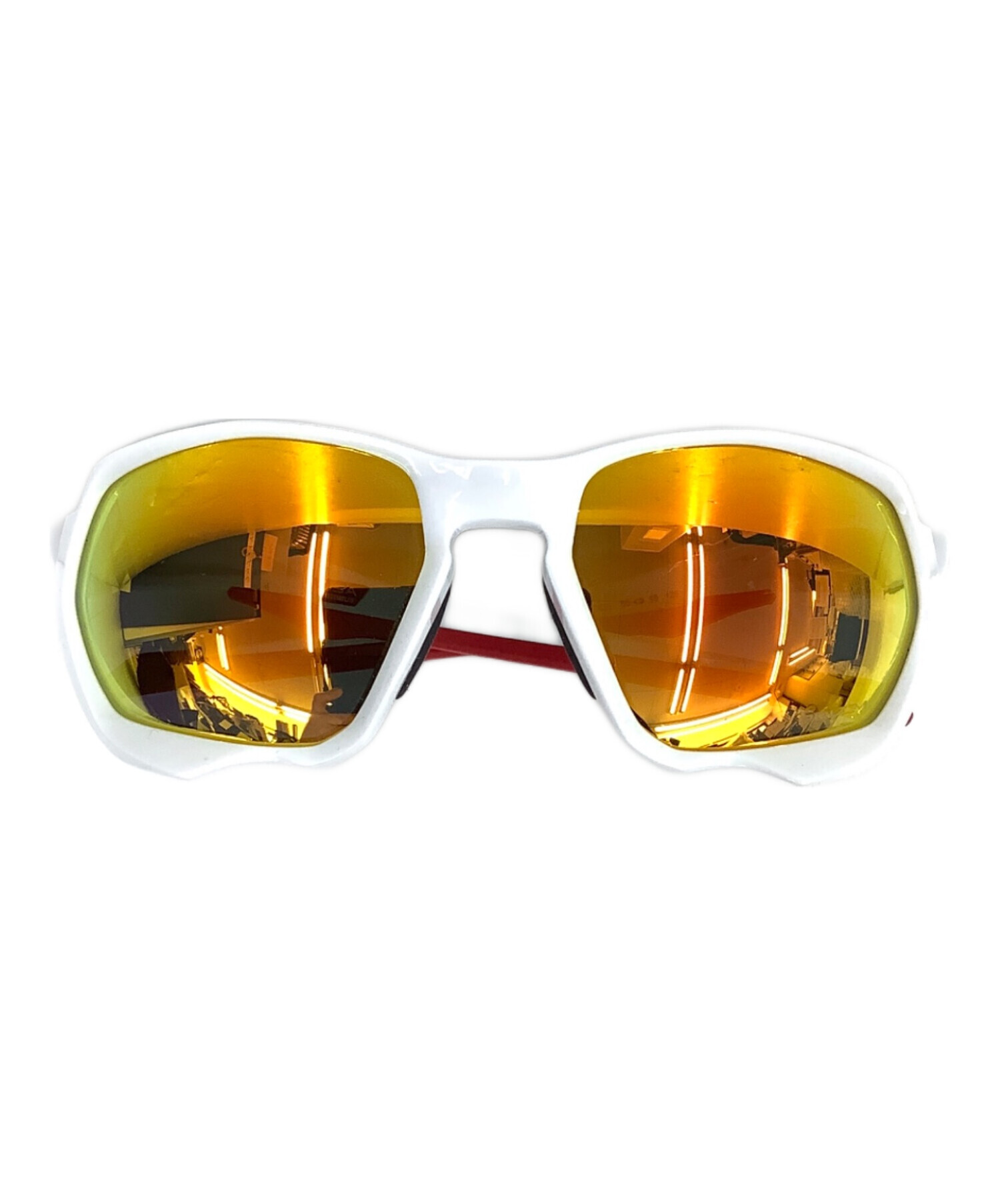 Oakley スポーツサングラス ホワイト/イエロー 【公式通販】