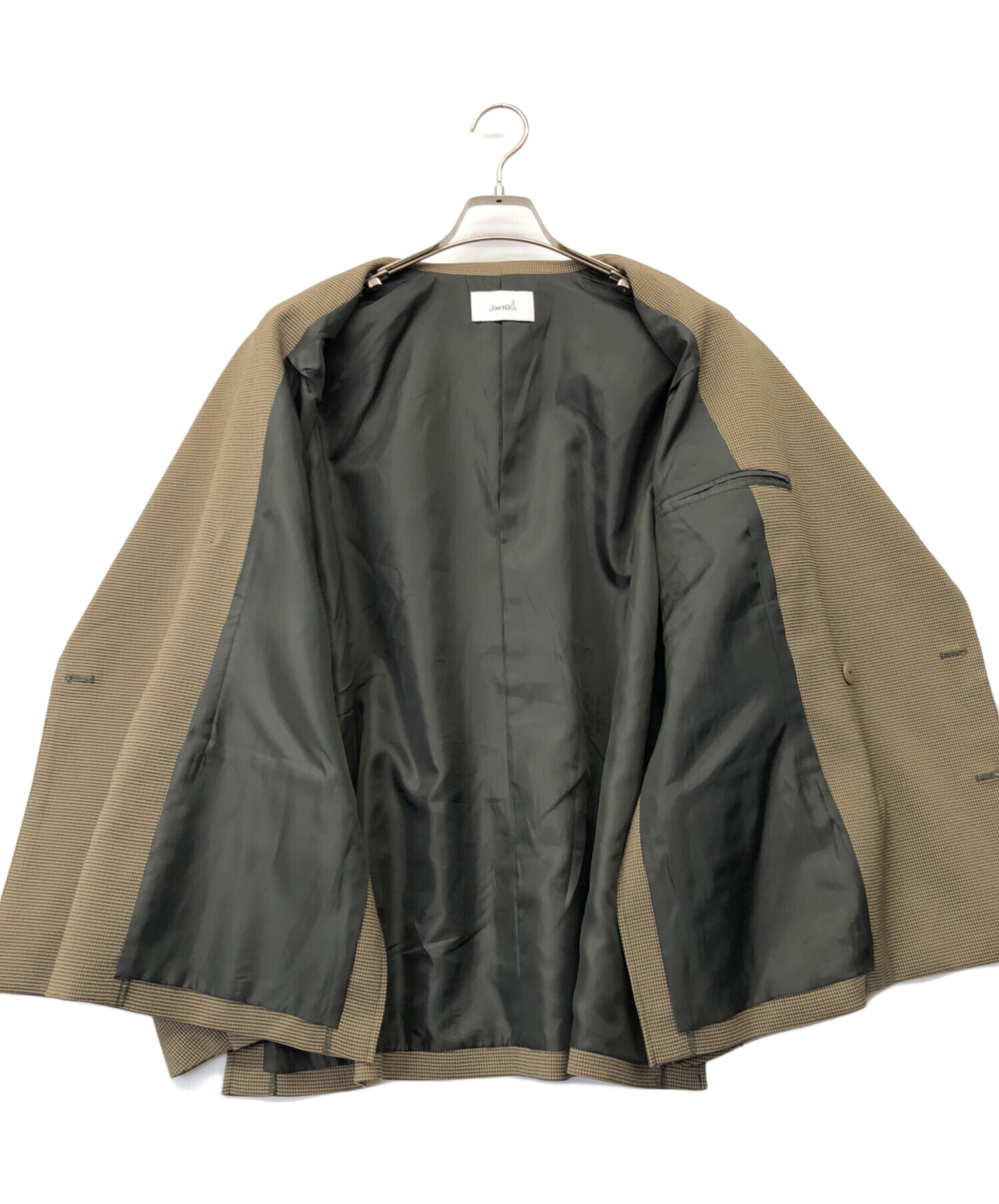 中古・古着通販】soerte (ソエルテ) テーラードジャケット ブラウン 