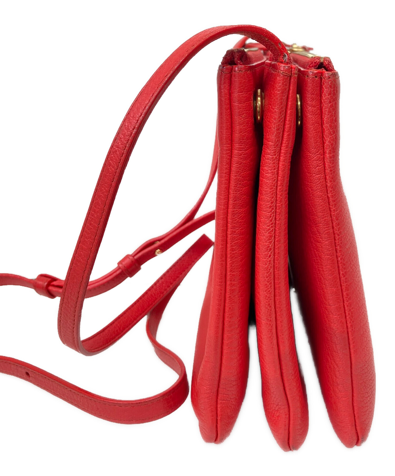 中古・古着通販】CELINE (セリーヌ) ショルダーバッグ レッド