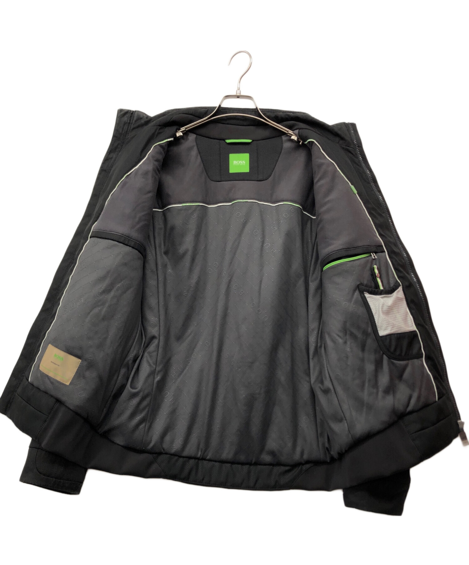 ヒューゴボス フーディブルゾン XL 中古・古着通販】HUGO BOSS (ヒューゴ ボス) ブルゾン ブラック サイズ