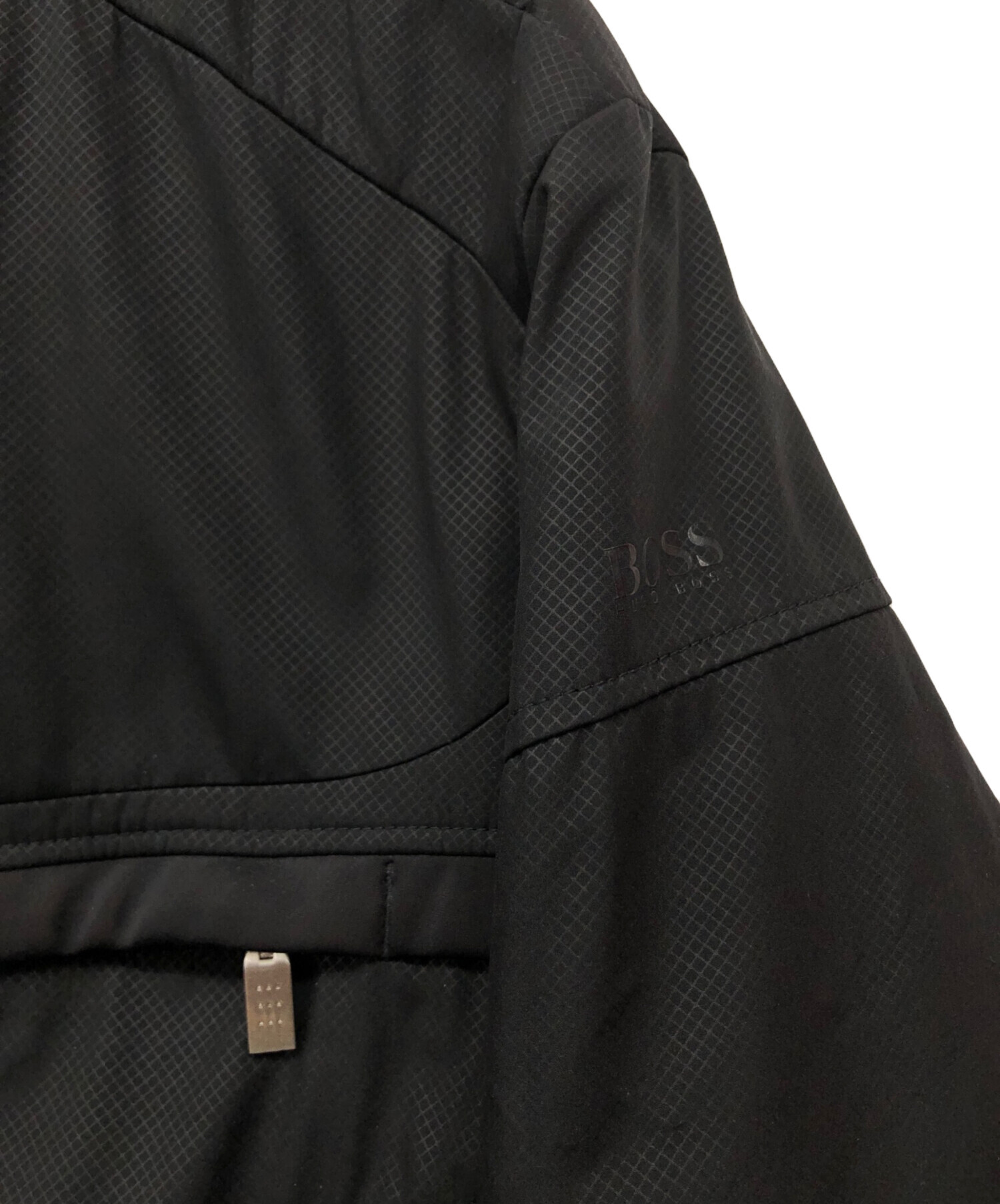 HUGO BOSS ウインドーブルゾン L 黒　レア 中古・古着通販】HUGO BOSS (ヒューゴ ボス) ブルゾン ブラック サイズ