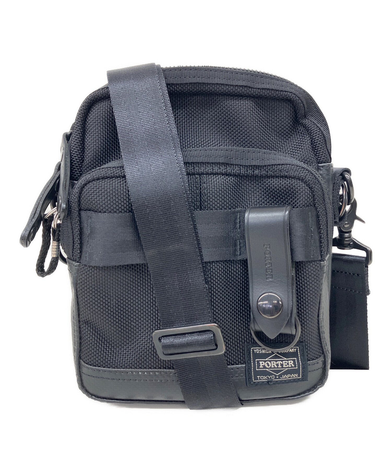 PORTER ヒート　ブラック ショルダーバッグ　中古　ボディバック 中古・古着通販】PORTER (ポーター) ショルダーバッグ ブラック