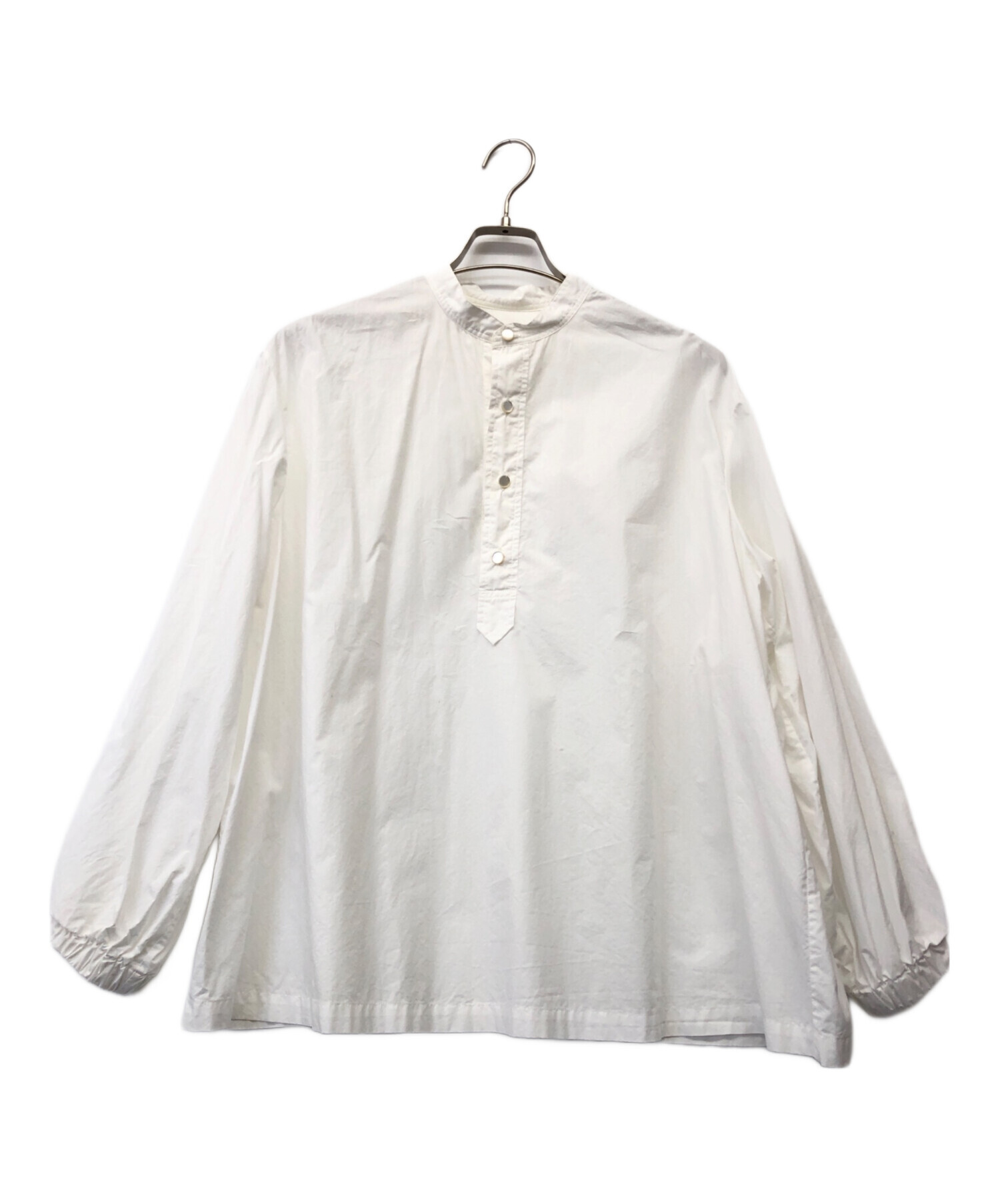 中古・古着通販】SCYE (サイ) バンドカラーシャツ ホワイト サイズ:40 
