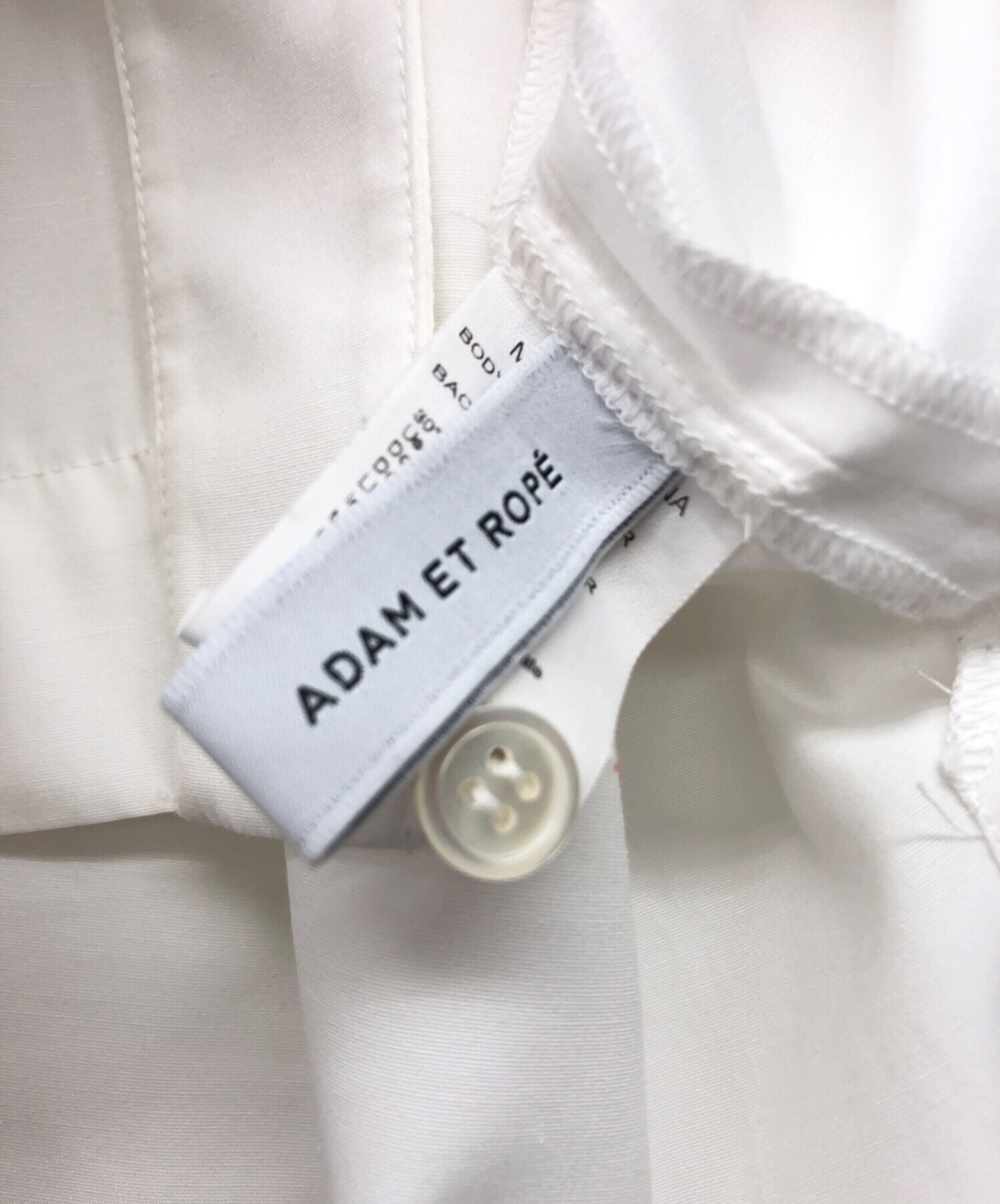 中古・古着通販】Adam et Rope (アダム エ ロペ) リボンシャツ 