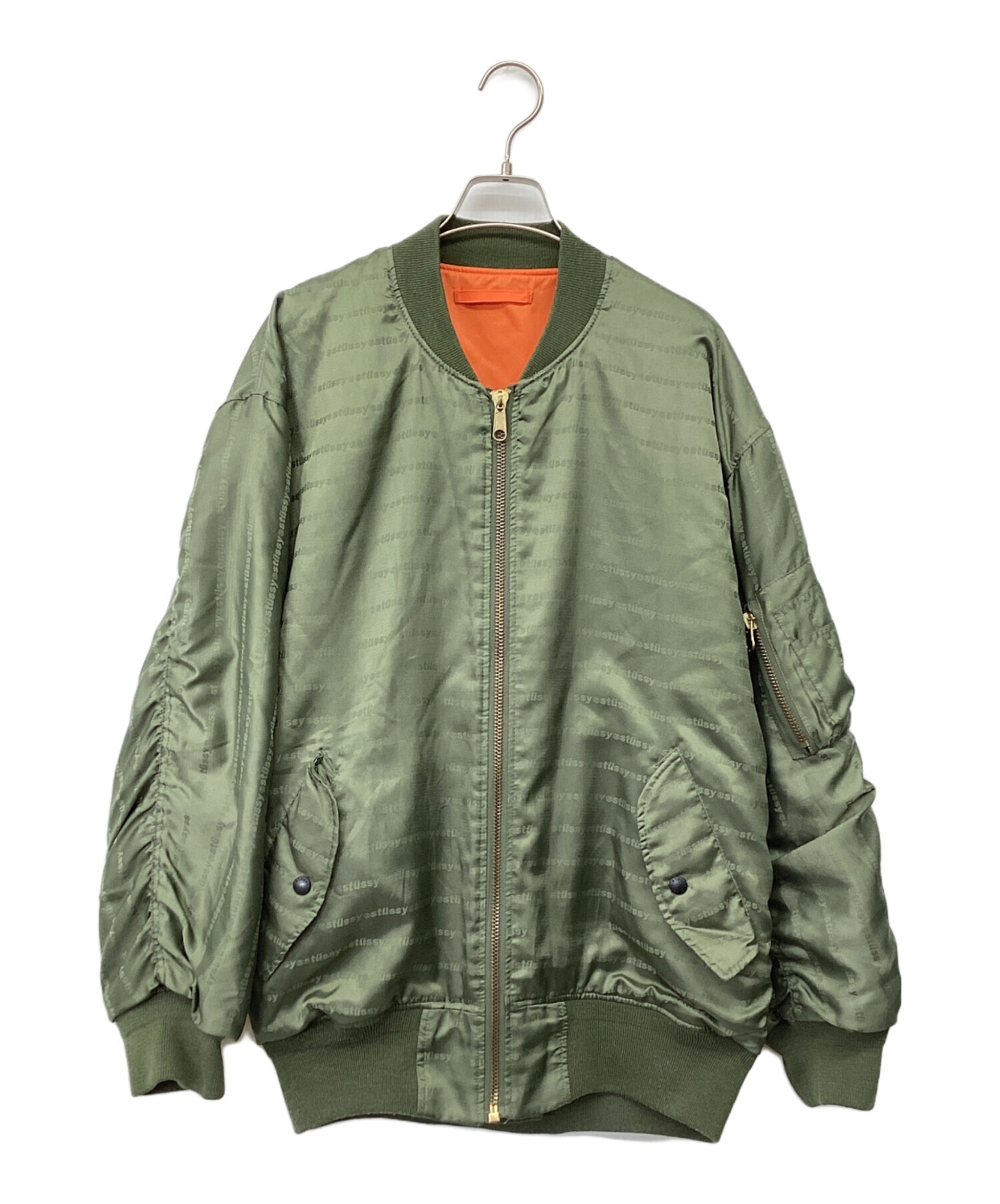 中古・古着通販】stussy (ステューシー) リバーシブルMA-1ジャケット 