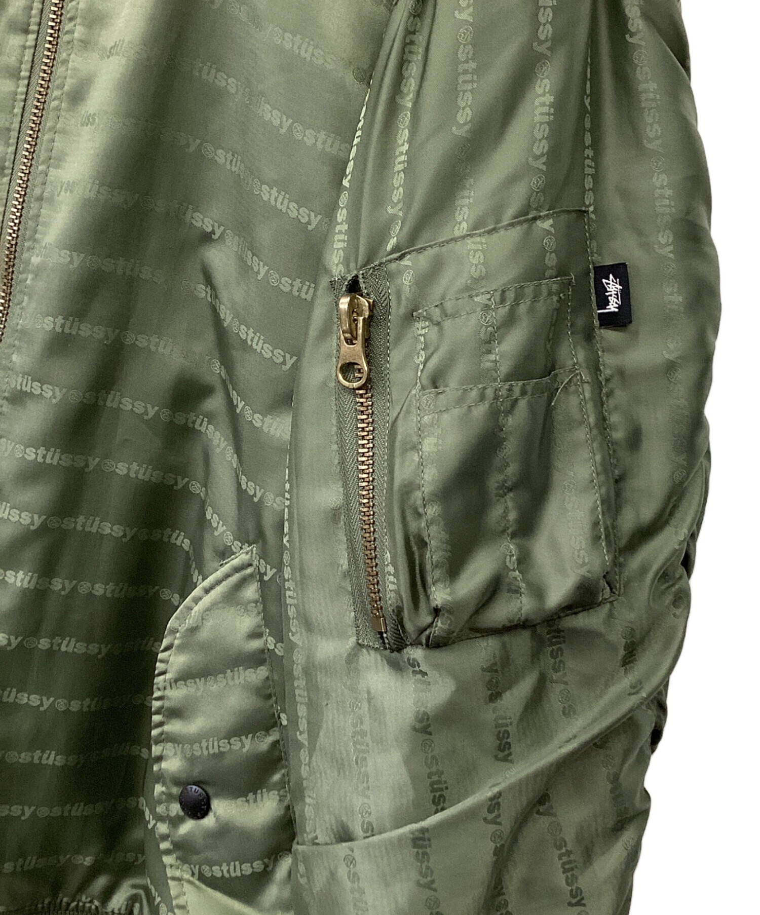 中古・古着通販】stussy (ステューシー) リバーシブルMA-1ジャケット 