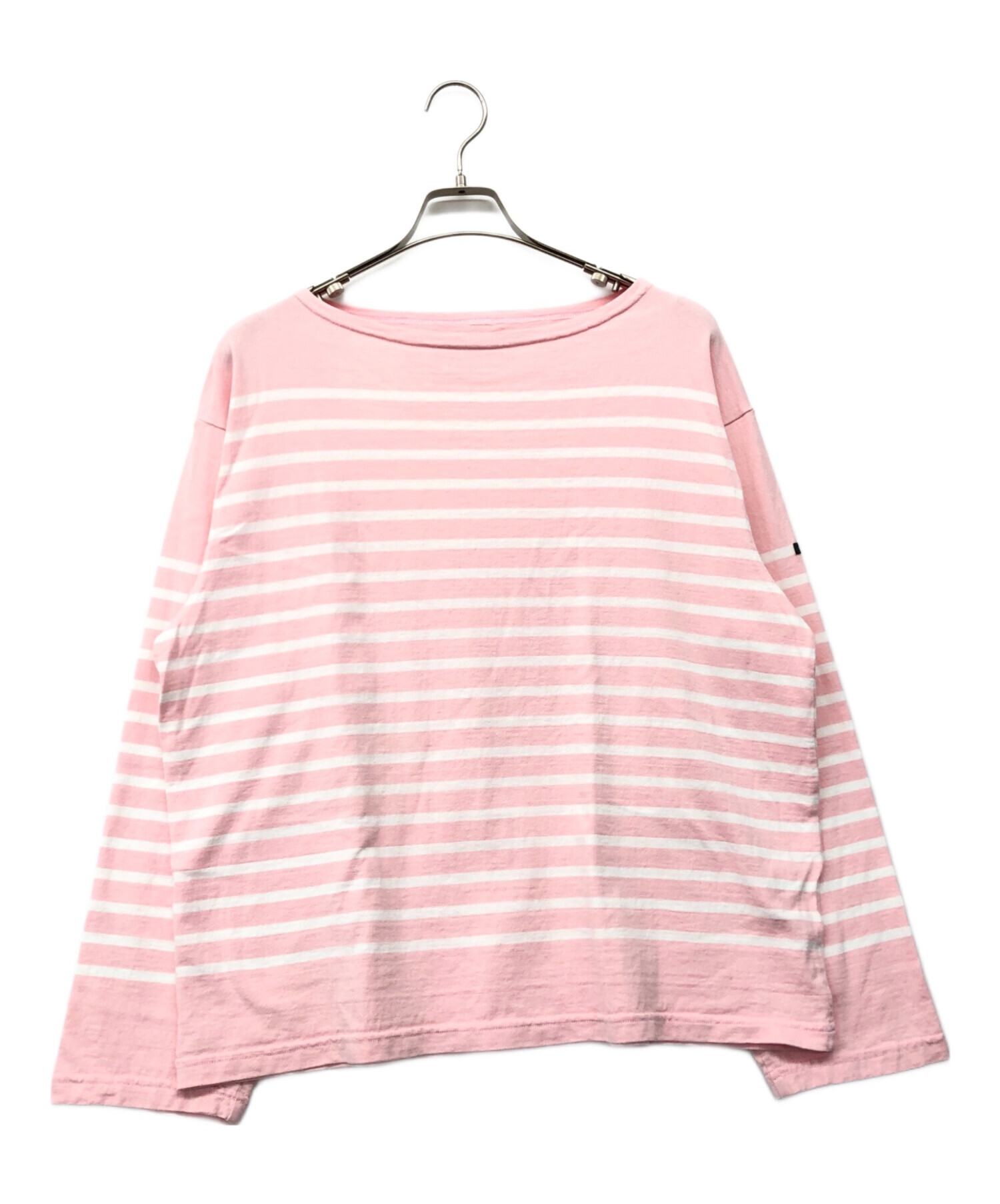 美品✨ウティ バスクシャツ ボーダー カットソー ロンT ピンク ホワイト ウティoutil ボーダーバスクTシャツ ピンク OUTIL Tシャツ・カットソー