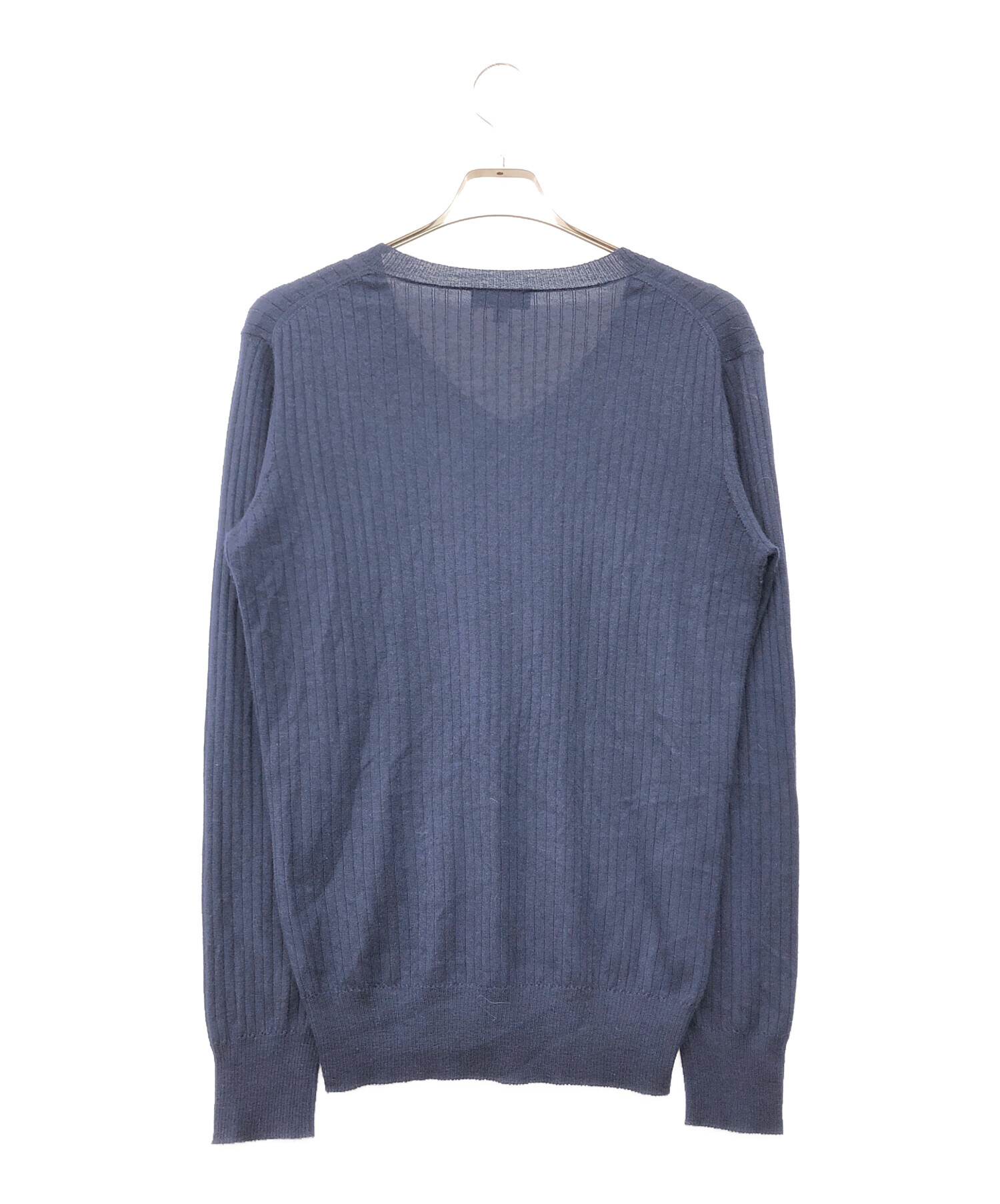 ドゥロワーDRAWER カシミヤニット ネイビー Drawer カシミヤ100