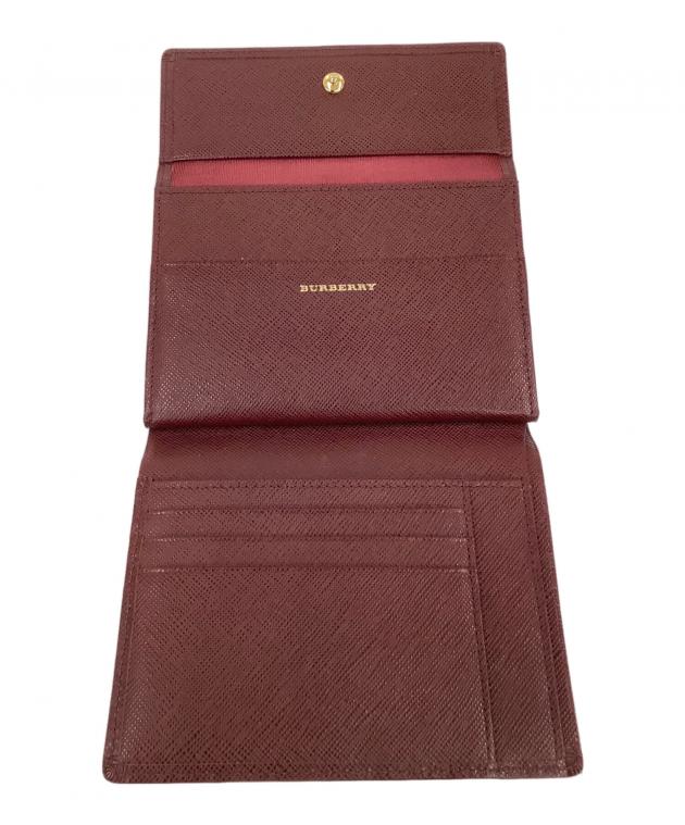 Burberry 財布　未使用品 中古・古着通販】BURBERRY (バーバリー) がま口財布 ワインレッド