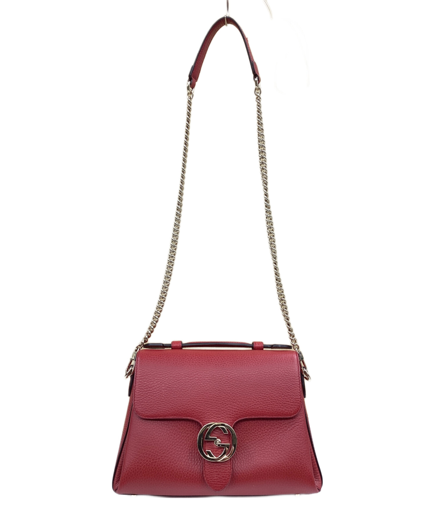 ⭐︎新品未使用⭐︎GUCCIチェーンバック 中古・古着通販】GUCCI (グッチ) チェーンショルダーバッグ レッド
