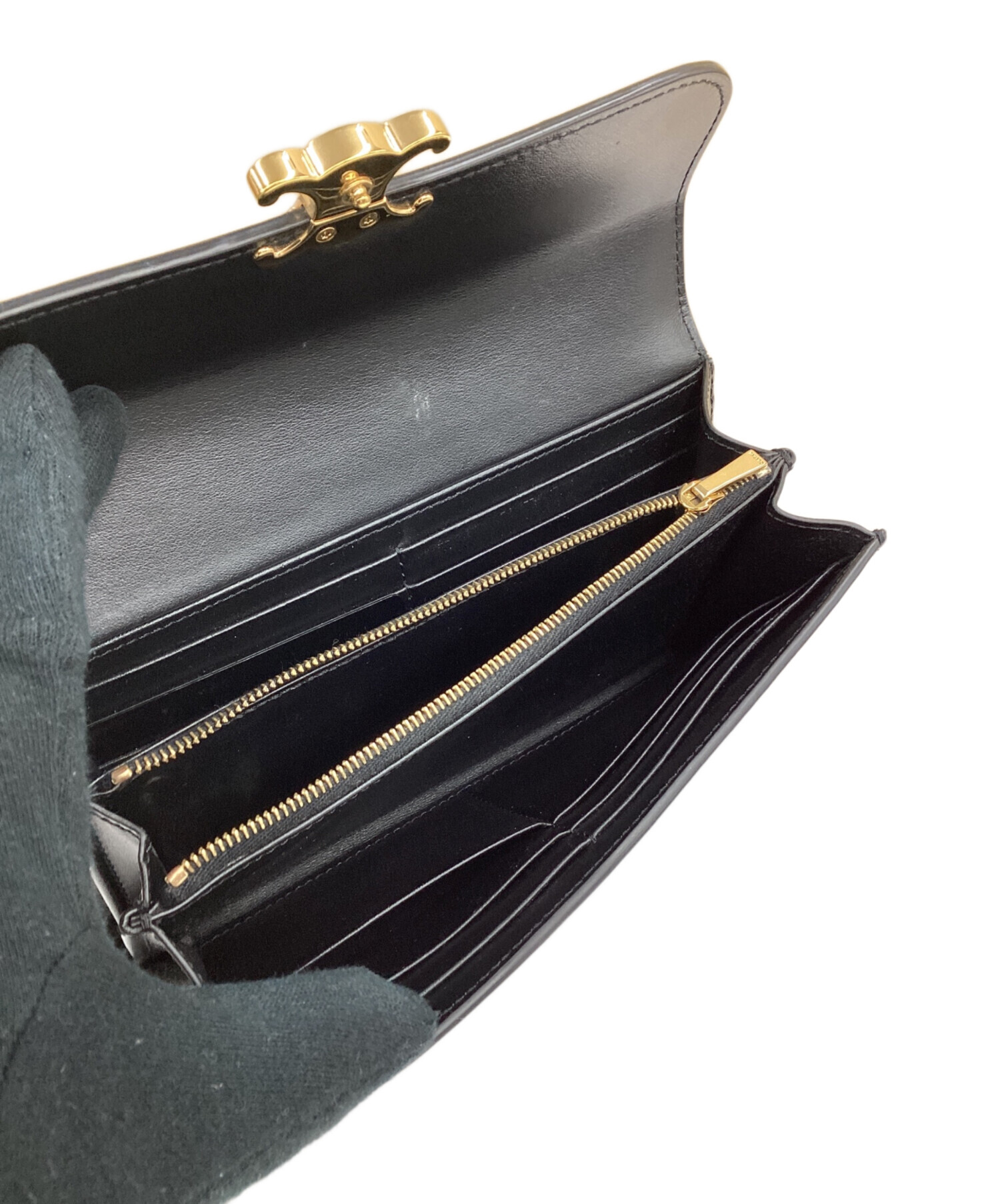 中古・古着通販】CELINE (セリーヌ) トリオンフ ラージウォレット