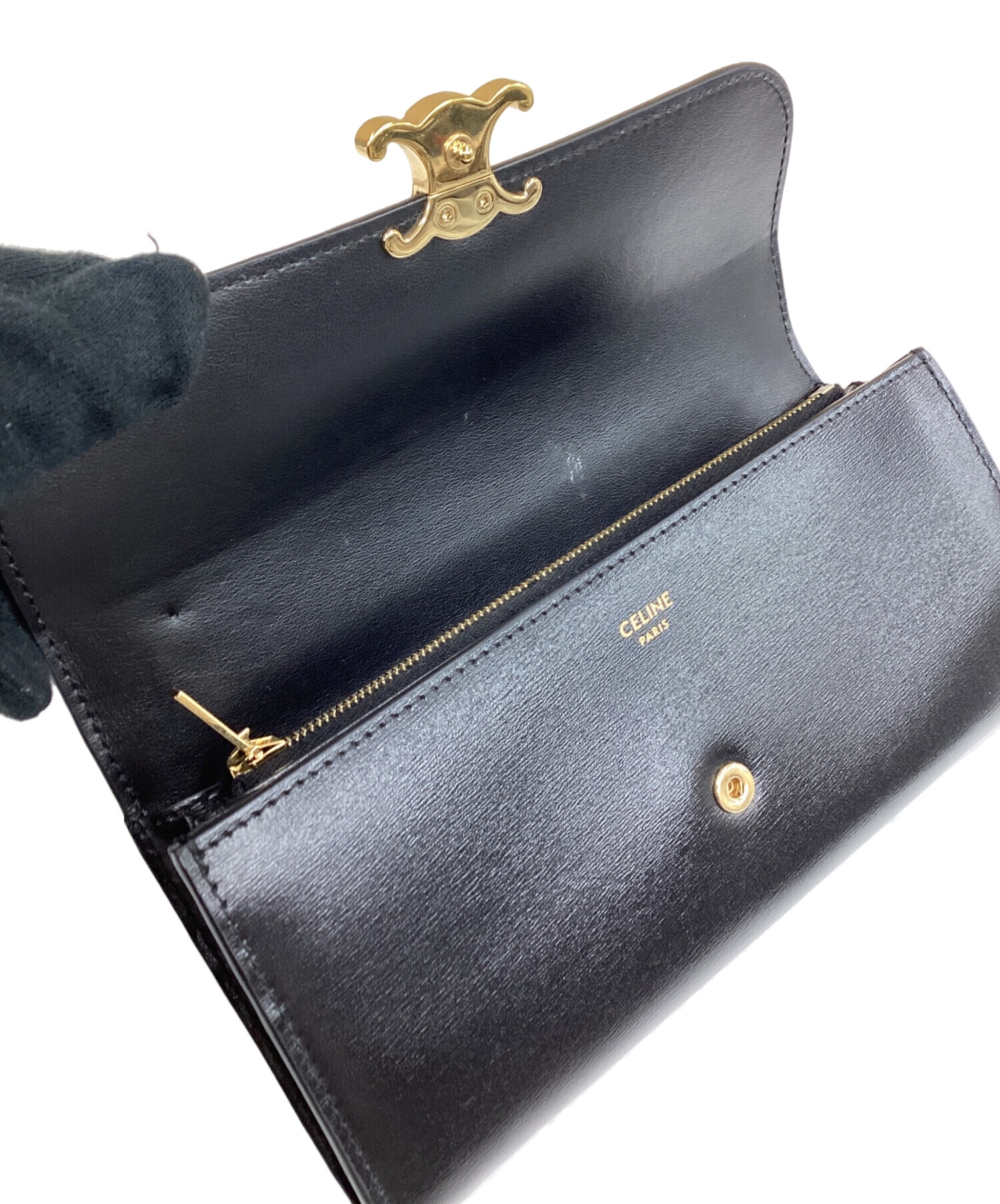 中古・古着通販】CELINE (セリーヌ) トリオンフ ラージウォレット
