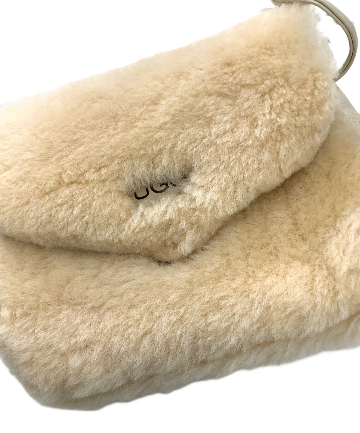 中古・古着通販】UGG (アグ) ムートンショルダーバッグ ベージュ