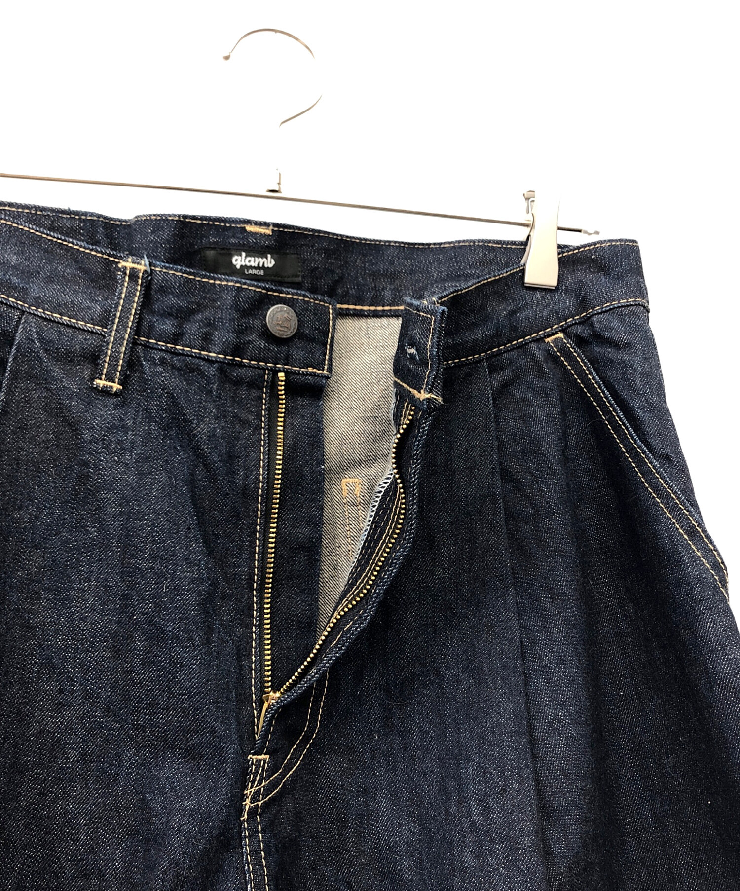 中古・古着通販】glamb (グラム) デニムパンツ サイズ:L 未使用品 