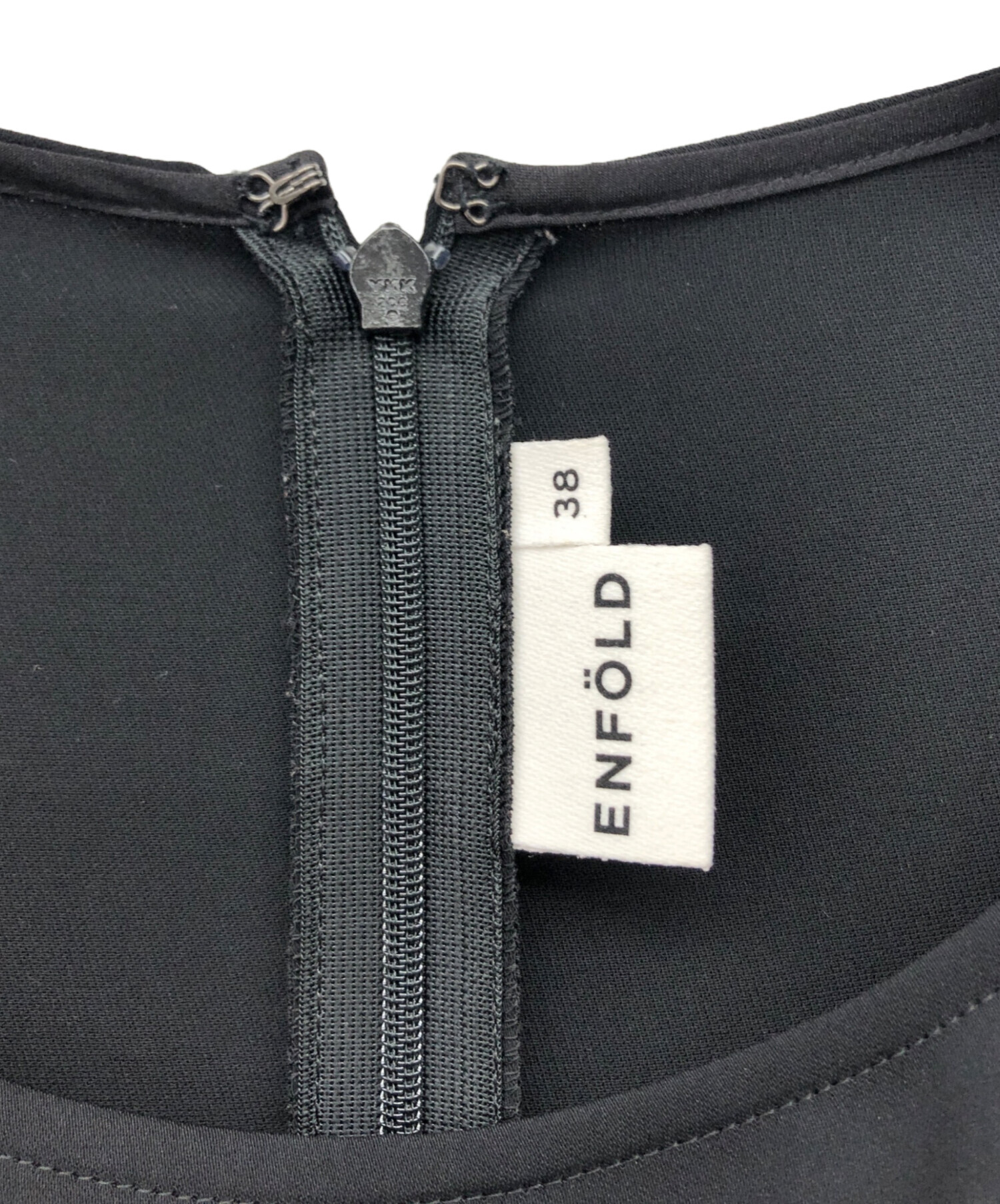 中古・古着通販】ENFOLD (エンフォルド) ブラウス ブラック サイズ:38