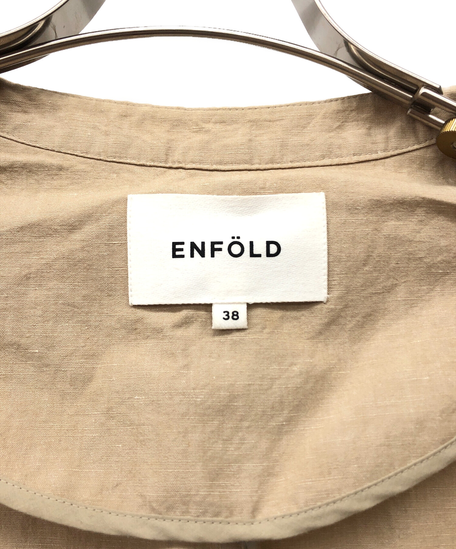 中古・古着通販】ENFOLD (エンフォルド) ガウンコート ベージュ サイズ