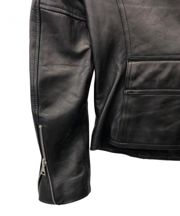 Theory ブラックレザージャケット Pサイズ　新品未使用 中古・古着通販】theory (セオリー) ライダースジャケット ブラック