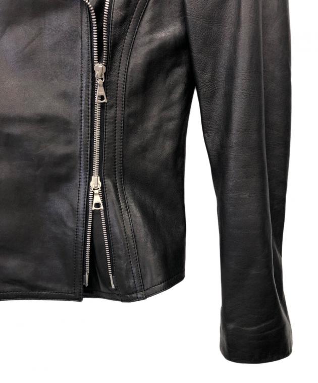 theory ライダースジャケット 中古・古着通販】theory (セオリー) ライダースジャケット ブラック