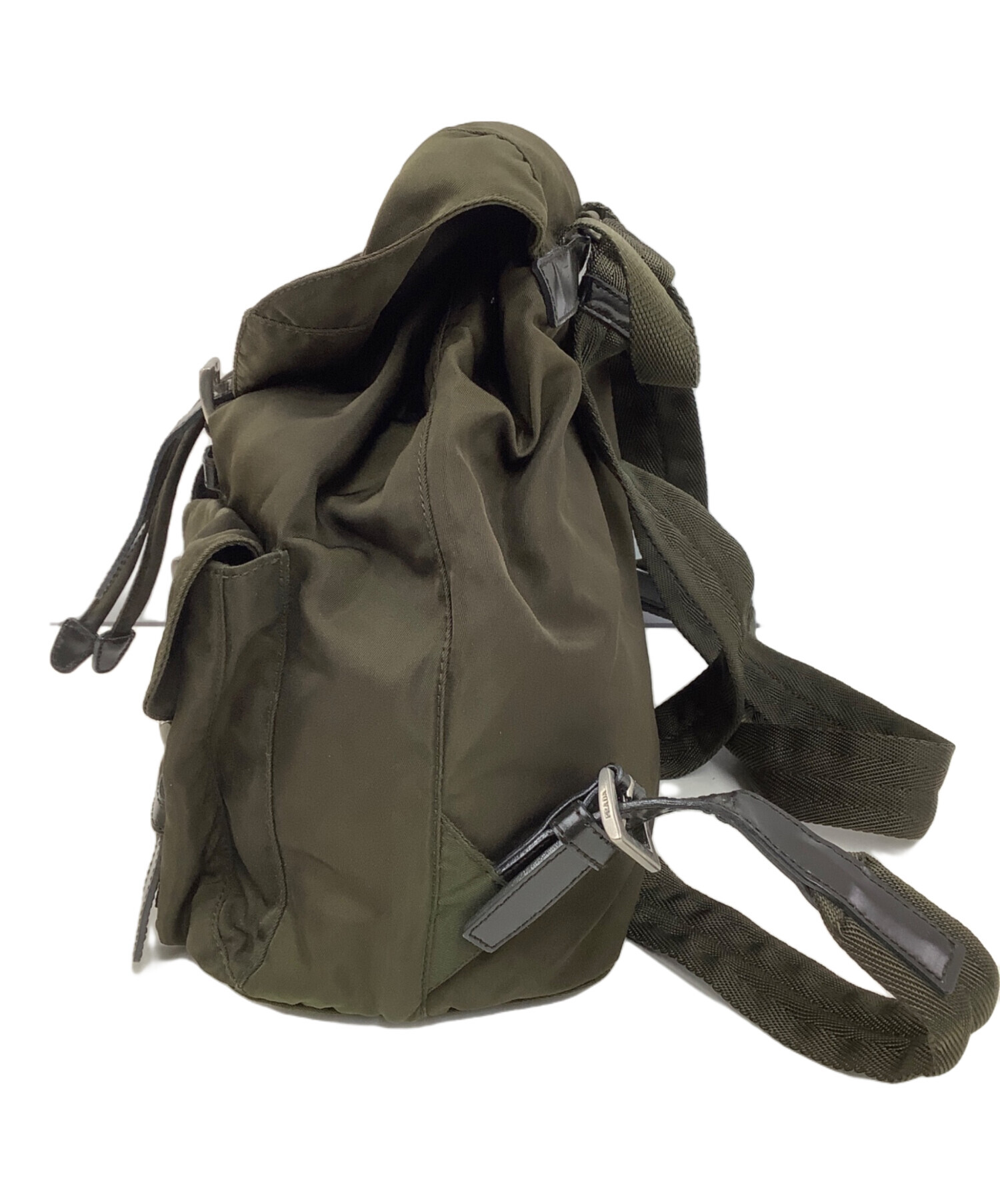 中古・古着通販】PRADA (プラダ) ナイロンリュック オリーブ｜ブランド