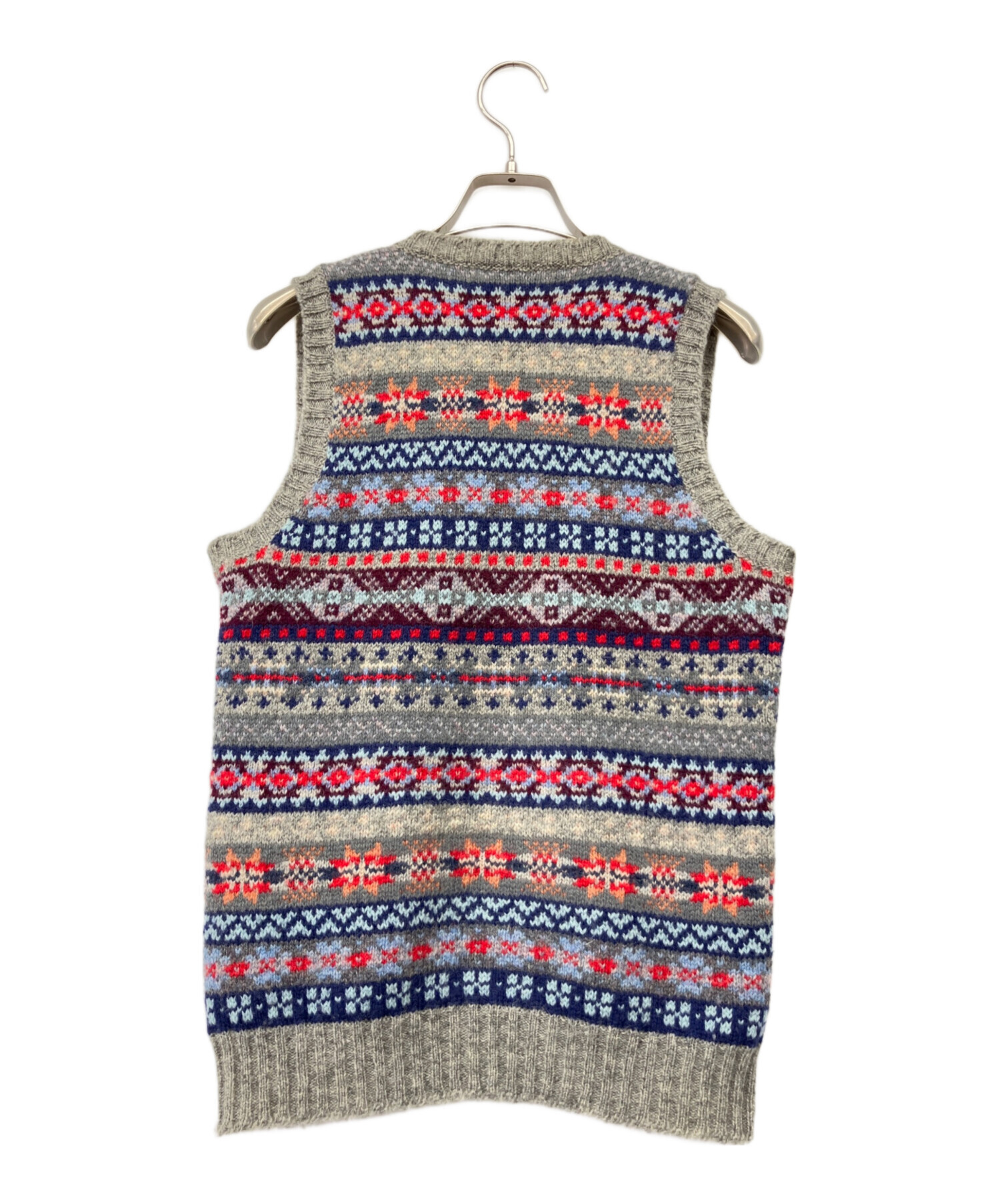 中古・古着通販】Jamiesons (ジャミーソンズ) ニットベスト グレー