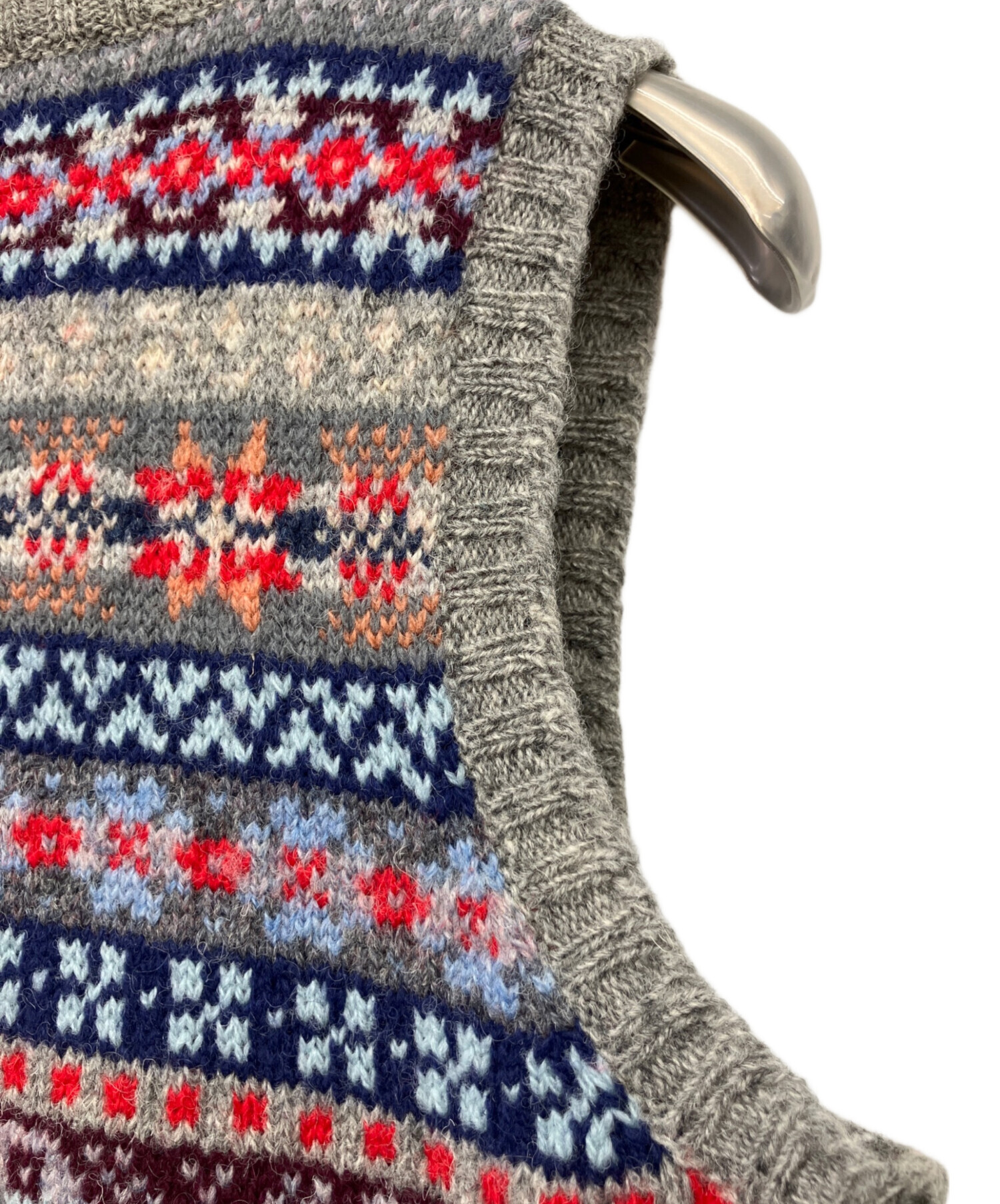 中古・古着通販】Jamiesons (ジャミーソンズ) ニットベスト グレー