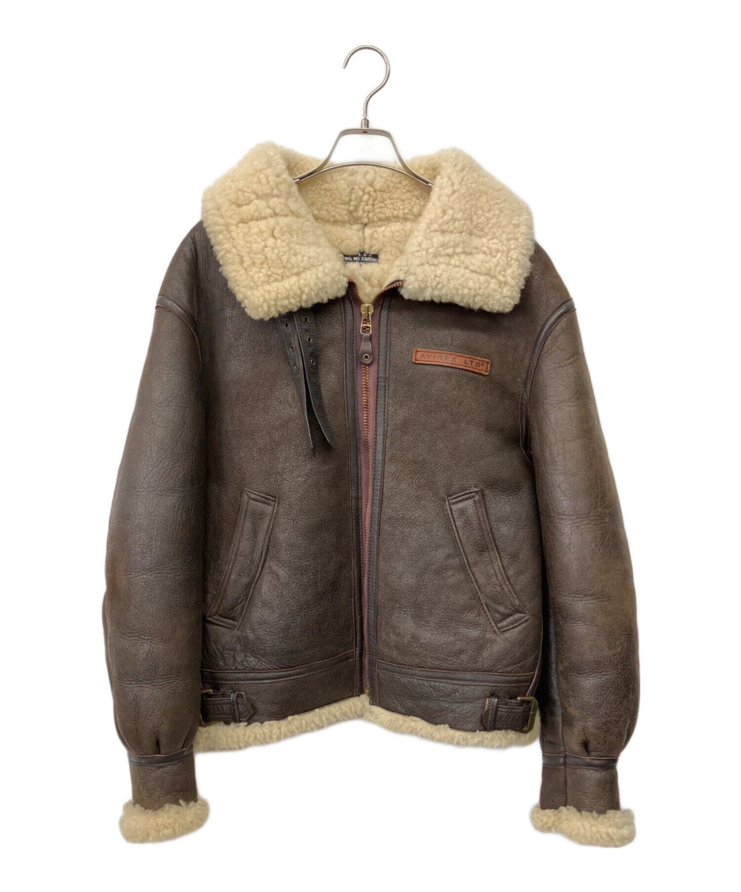 中古・古着通販】AVIREX (アヴィレックス) B-3ジャケット ブラウン 