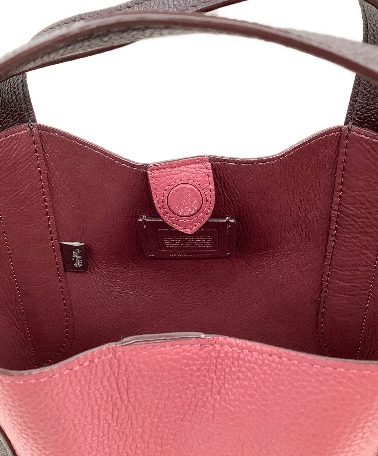 中古・古着通販】COACH (コーチ) ハドリーホーボー ピンク｜ブランド