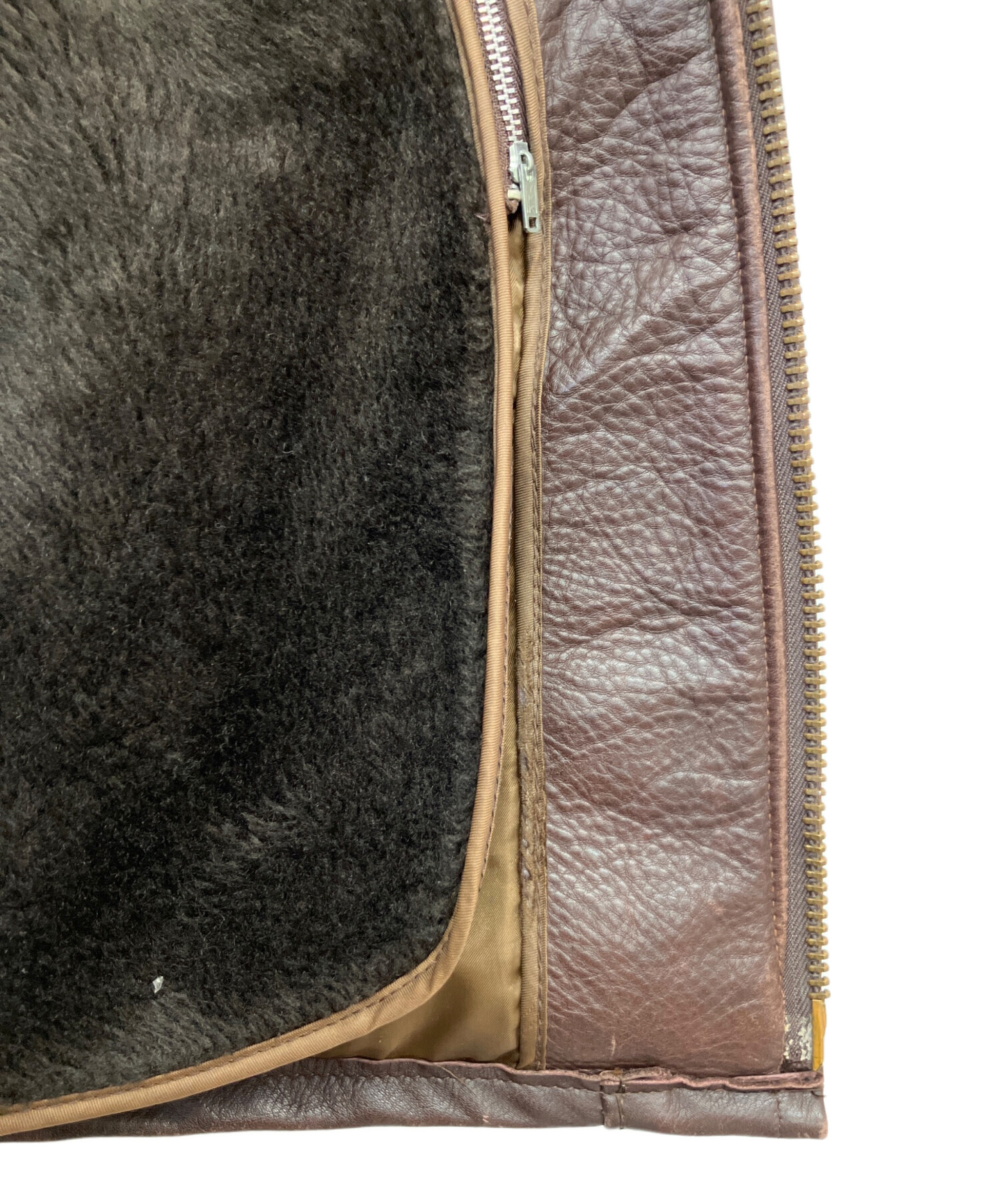 中古・古着通販】Schott (ショット) レザージャケット ブラウン サイズ