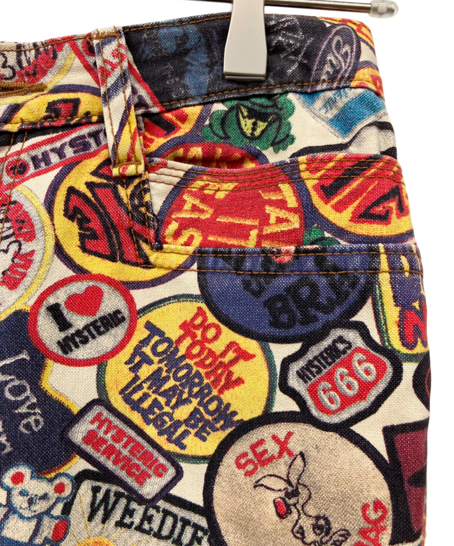 中古・古着通販】hysteric (ヒステリック) デニムパンツ マルチカラー