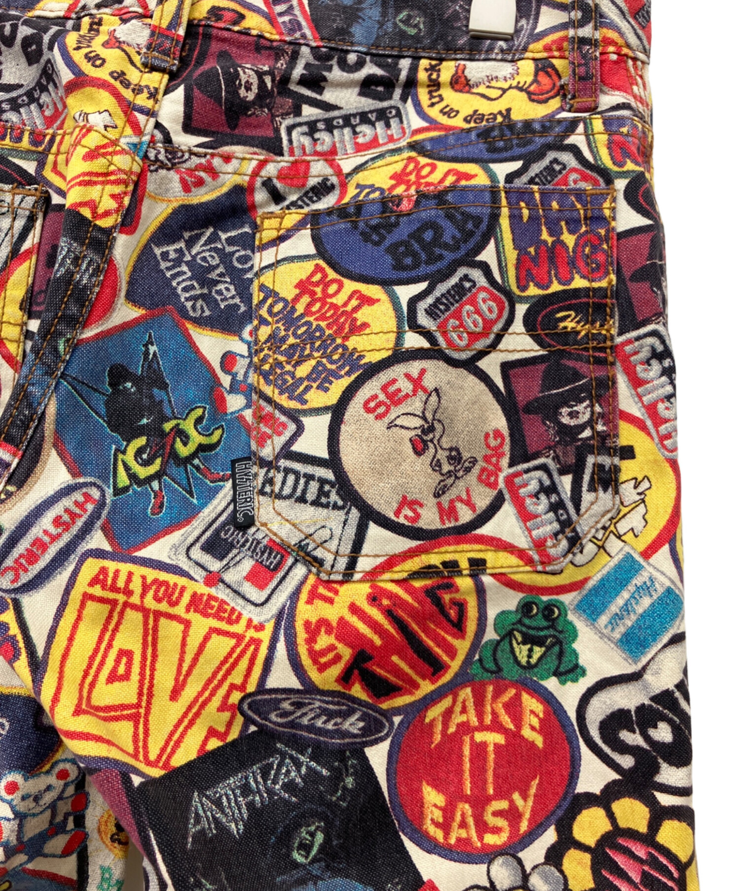 中古・古着通販】hysteric (ヒステリック) デニムパンツ マルチカラー